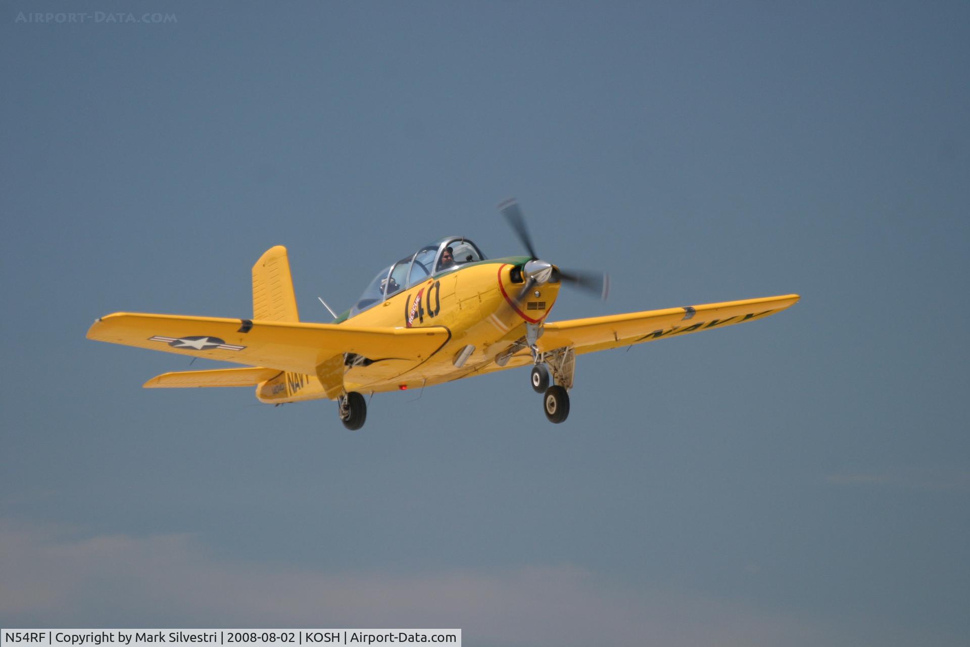 N54RF, 1957 Beech T-34A (A45) Mentor Mentor C/N G-140, Oshkosh 2008