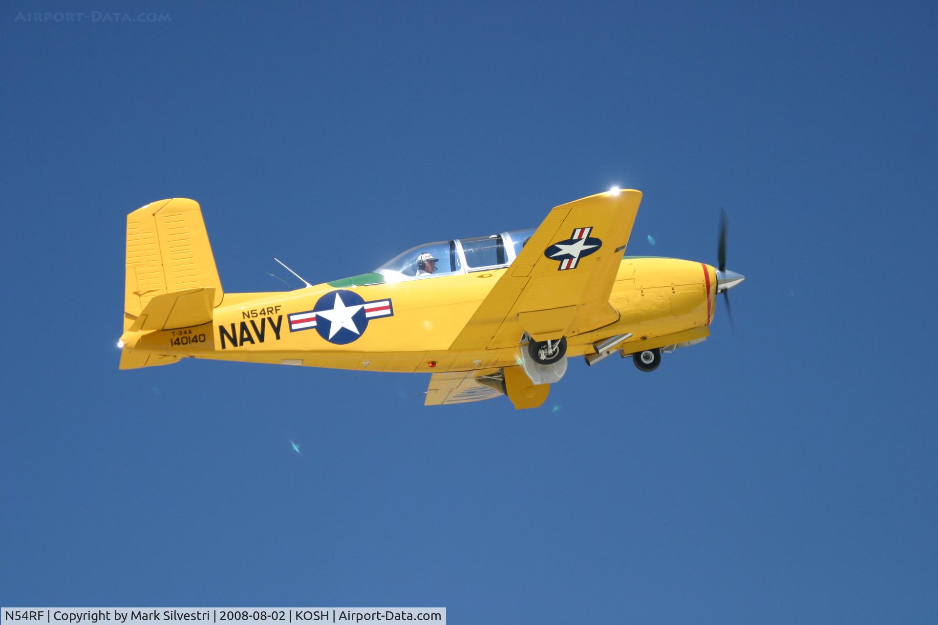 N54RF, 1957 Beech T-34A (A45) Mentor Mentor C/N G-140, Oshkosh 2008
