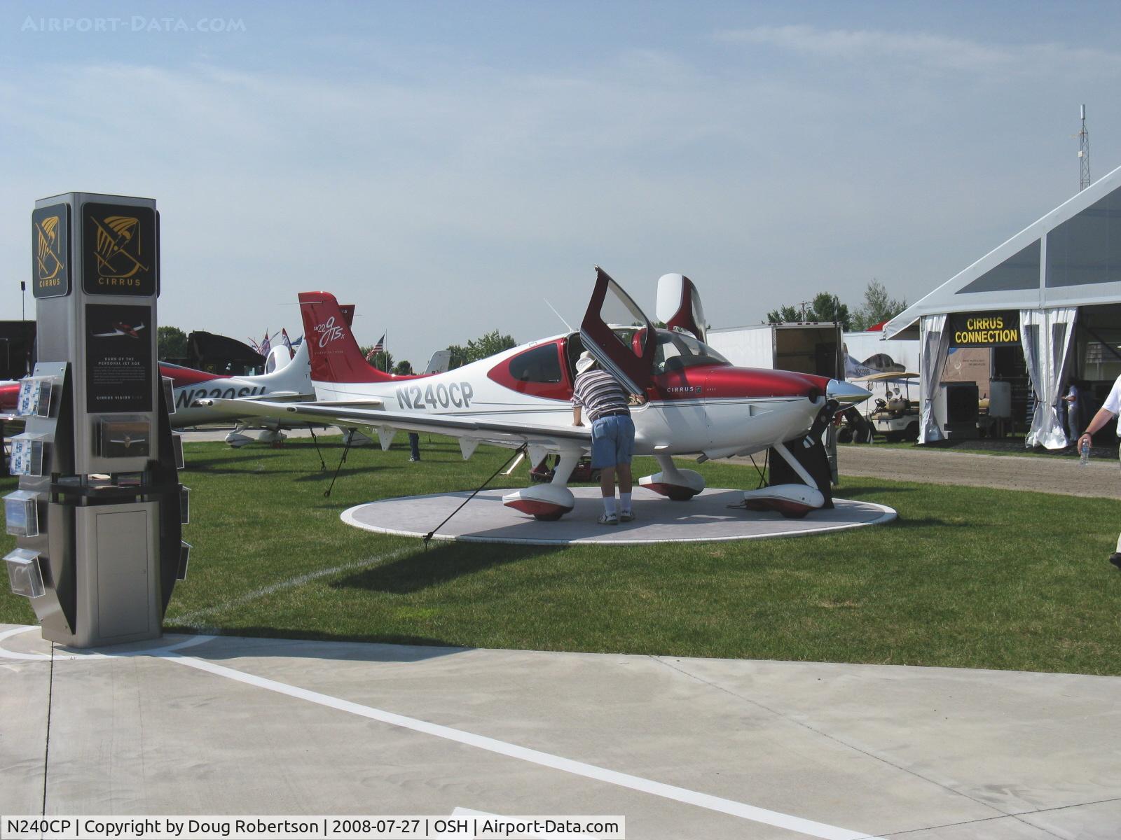 N240CP, 2008 Cirrus SR22 G3 GTS C/N 3136, 2008 Cirrus Design Corp. SR22 GTS, Continental IO-550-N 310 Hp
