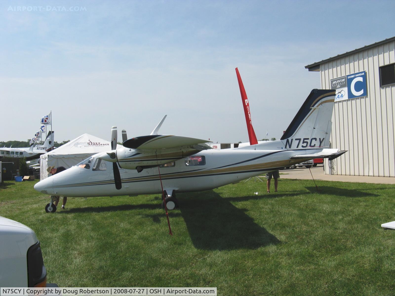 N75CY, 1984 Partenavia AP-68TP-300 Spartacus C/N 8001, 1984 Partenavia C.a. Spa AP68TP Ser. 300, two Allison 250-B17 turboprops