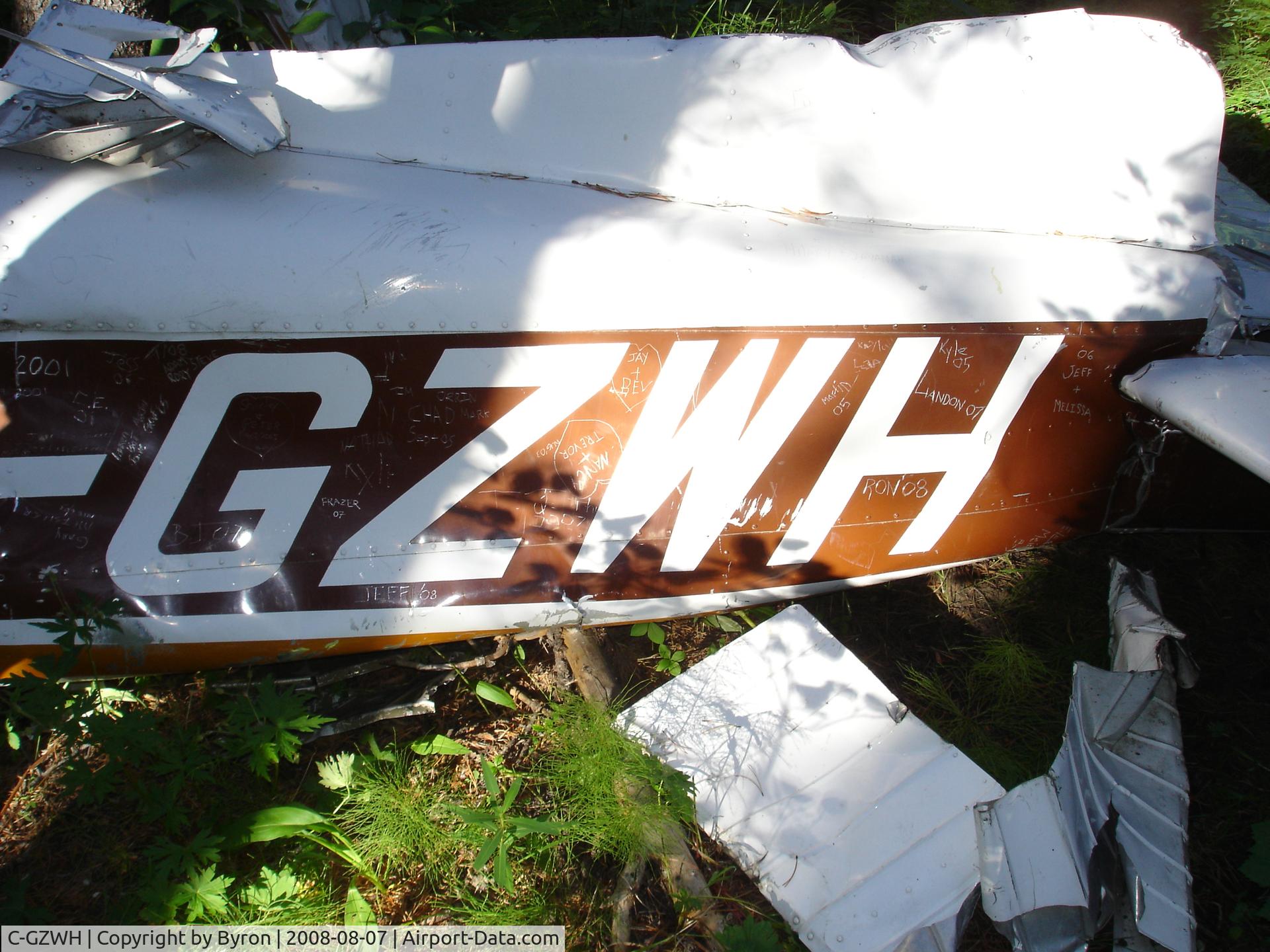 C-GZWH, 2003 Piper PA-18 LAZURE CUB C/N 1098, found in bush