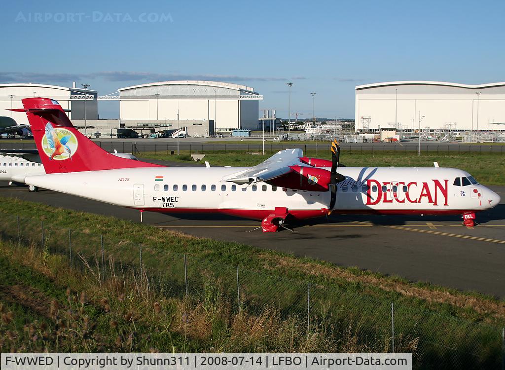 F-WWED, 2008 ATR 72-212A C/N 785, C/n 0785 - Next reg. VT-DKL