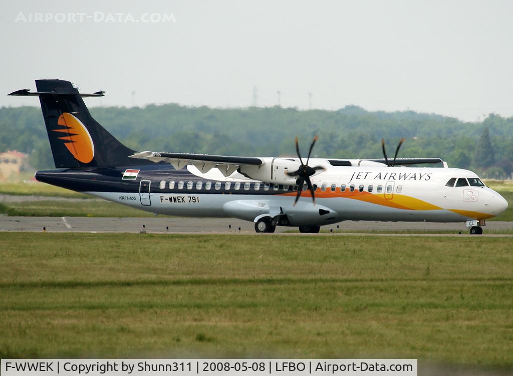 F-WWEK, 2008 ATR 72-212A C/N 791, C/n 791 - Next reg. VT-JCL