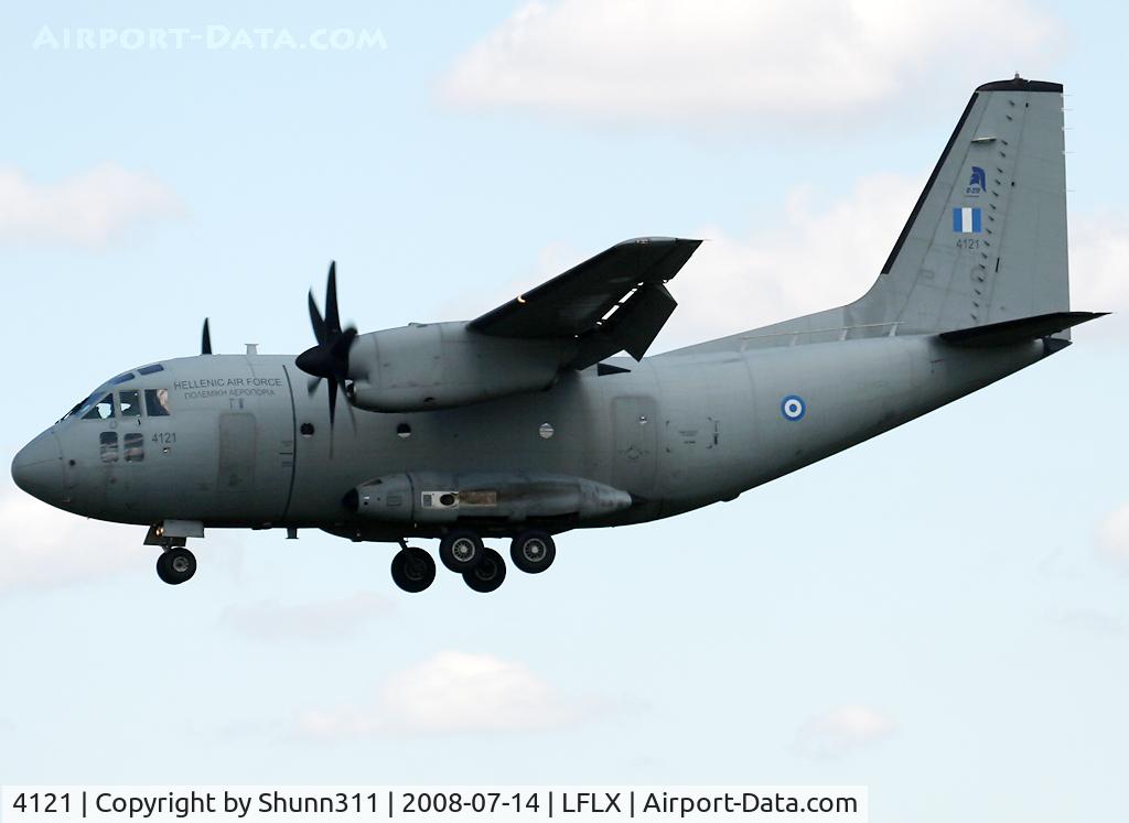 4121, 2008 Alenia C-27J Spartan C/N 4121/HA004, Special Cargo flight this day @ LFLX