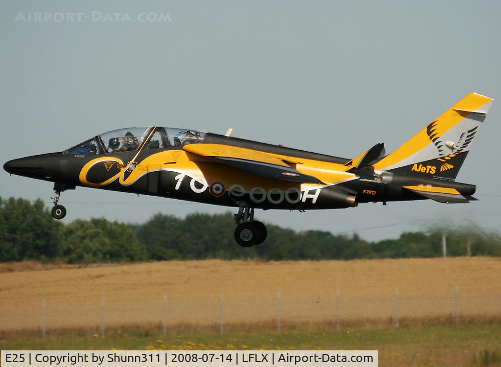 E25, Dassault-Dornier Alpha Jet E C/N E25, On landing for LFLX Airshow 2008