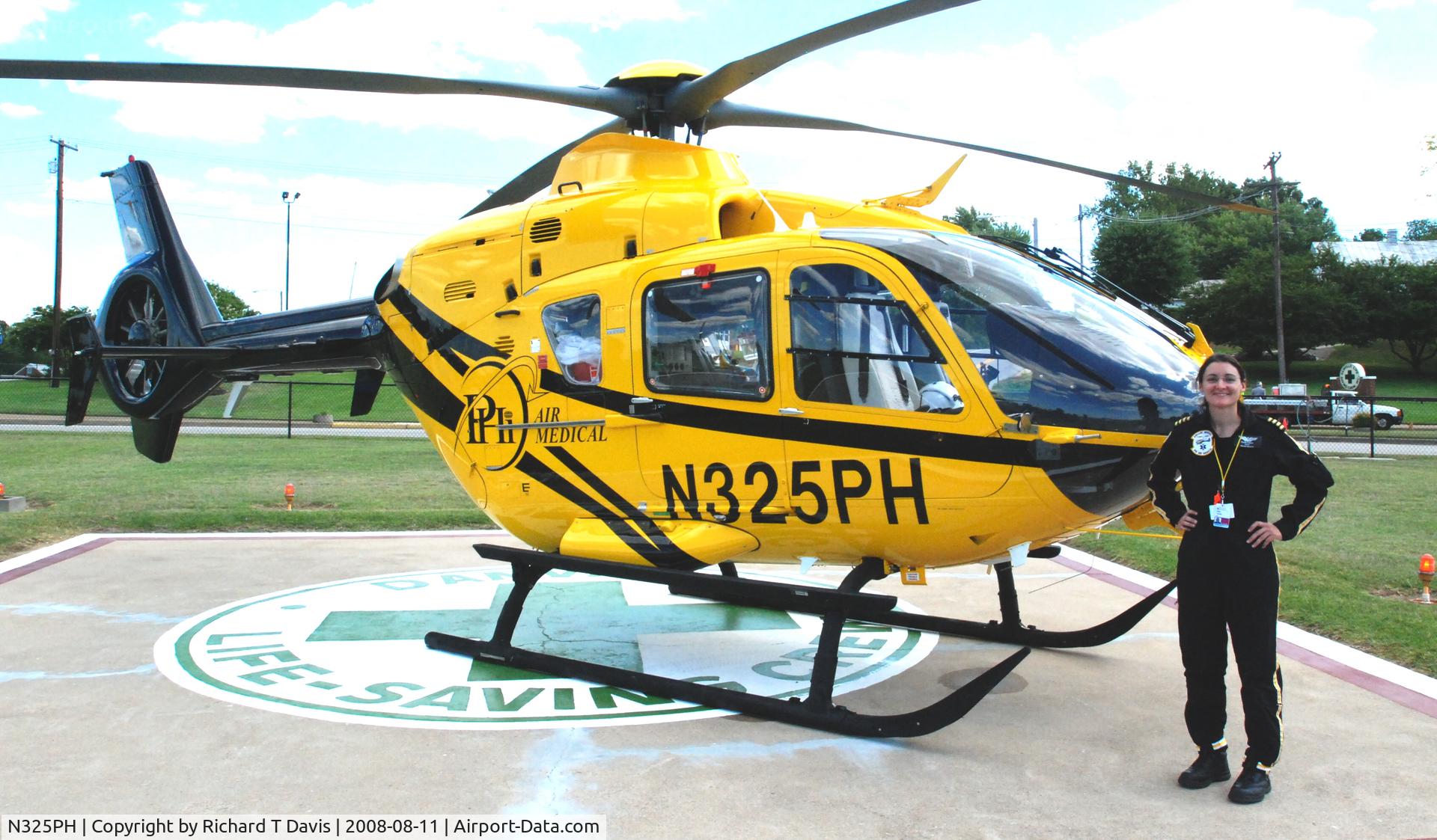 N325PH, 2007 Eurocopter EC-135P-2+ C/N 0576, 2007 Eurocopter EC 135 P2+ at Danville Lifesaving Crew Helipad in Danville Virginia with Pilot Ellen Turcio.