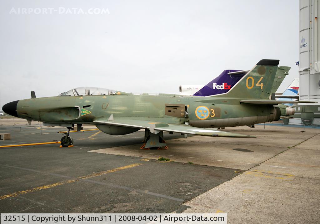 32515, Saab J-32E Lansen C/N 32-515, S/n 32515 - Preserved in Le Bourget Museum