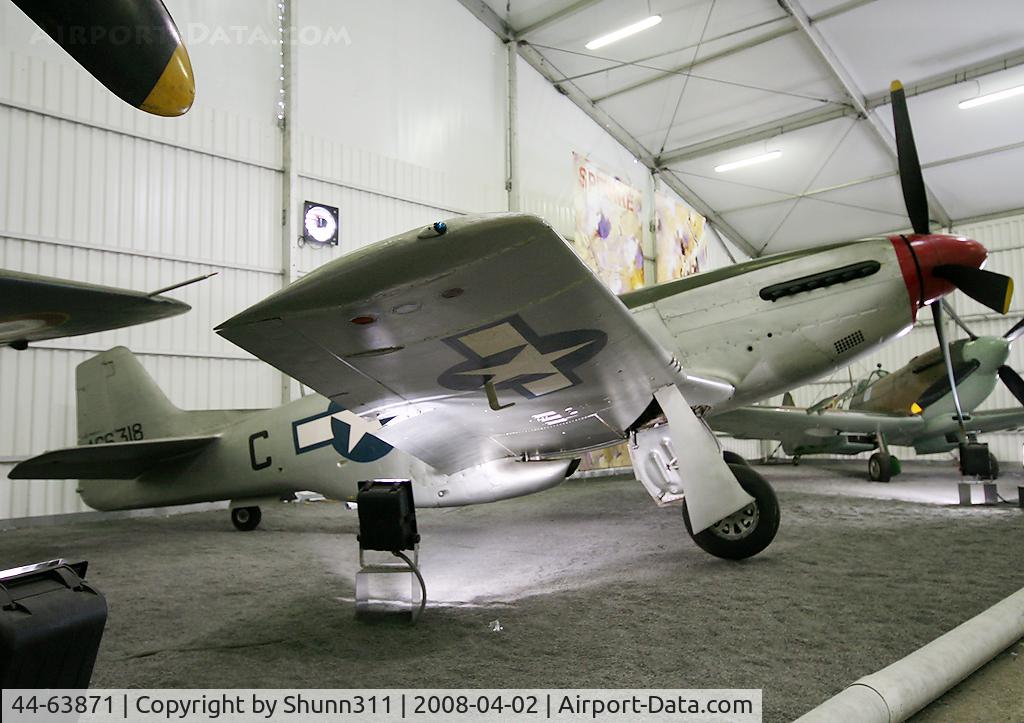 44-63871, 1944 North American P-51D Mustang C/N 122-31597 (N9722F), S/n 44-63871 - Preserved in Le Bourget Museum
