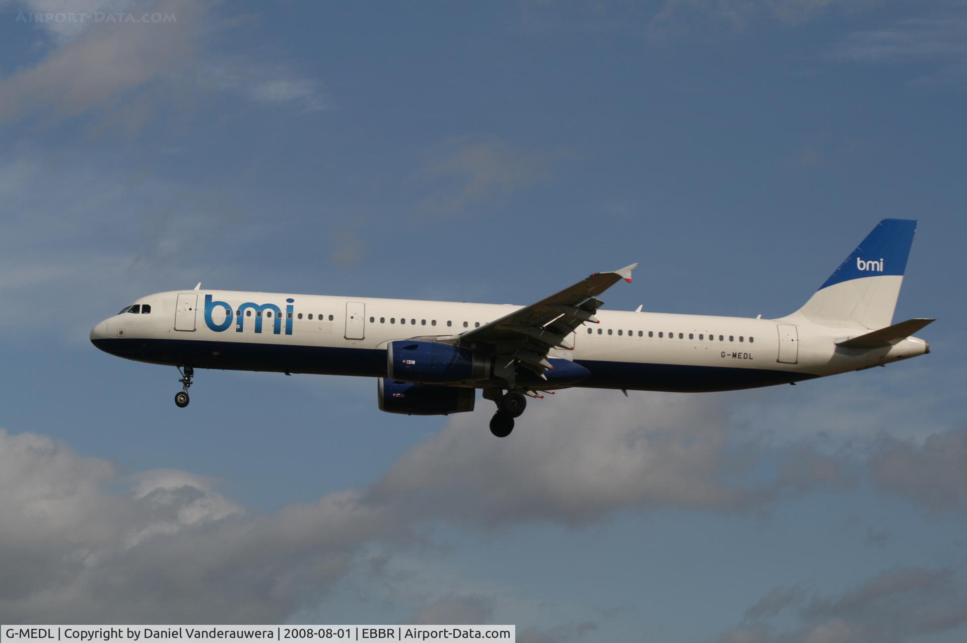 G-MEDL, 2006 Airbus A321-231 C/N 2653, arrival of flight BD145 to rwy 25L