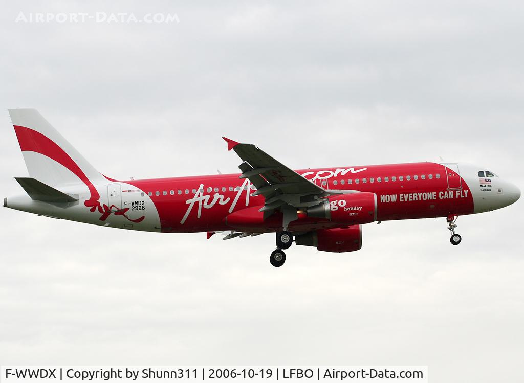 F-WWDX, 2006 Airbus A320-216 C/N 2926, C/n 2926 - Next Reg. 9M-AFI