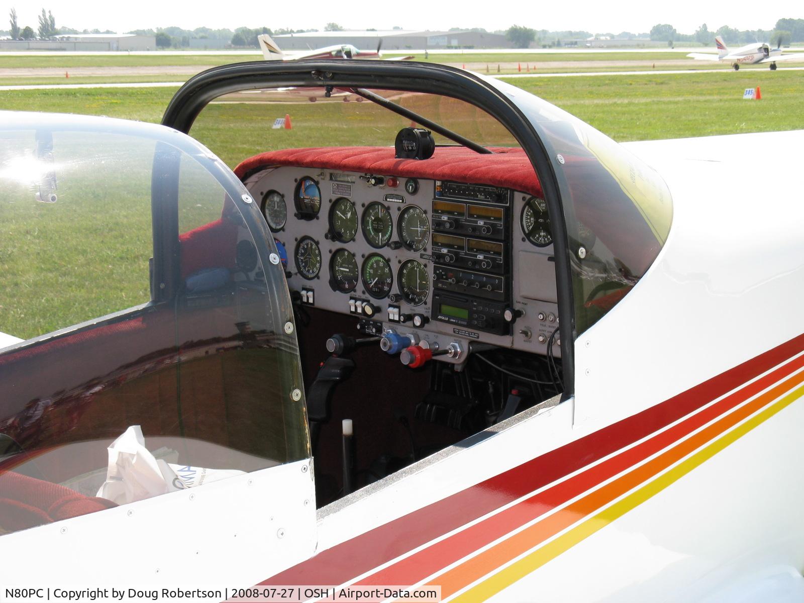 N80PC, 1986 Bushby Mustang II C/N PC-2, 1986 Cox BUSHBY M II MUSTANG II, Lycoming IO-360 A&C, panel