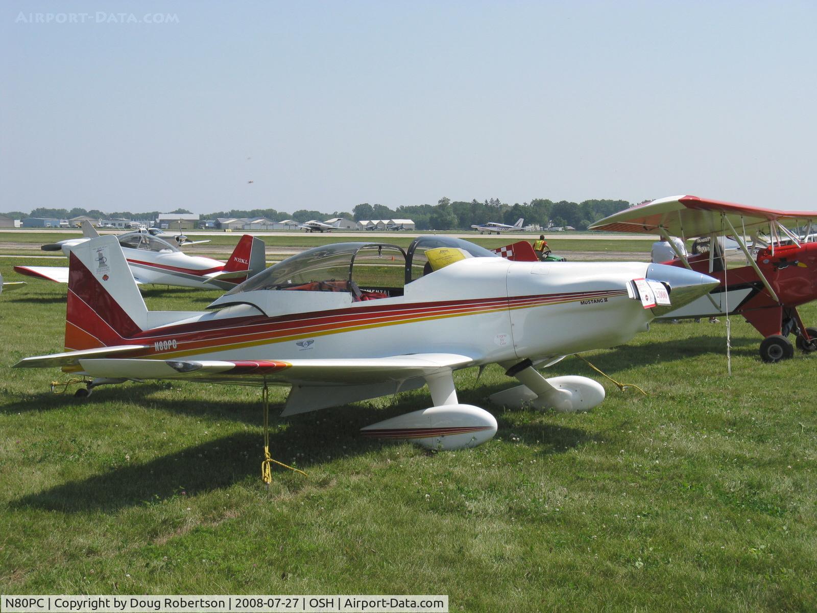 N80PC, 1986 Bushby Mustang II C/N PC-2, 1986 Cox BUSHBY M II MUSTANG II, Lycoming IO-360 A&C
