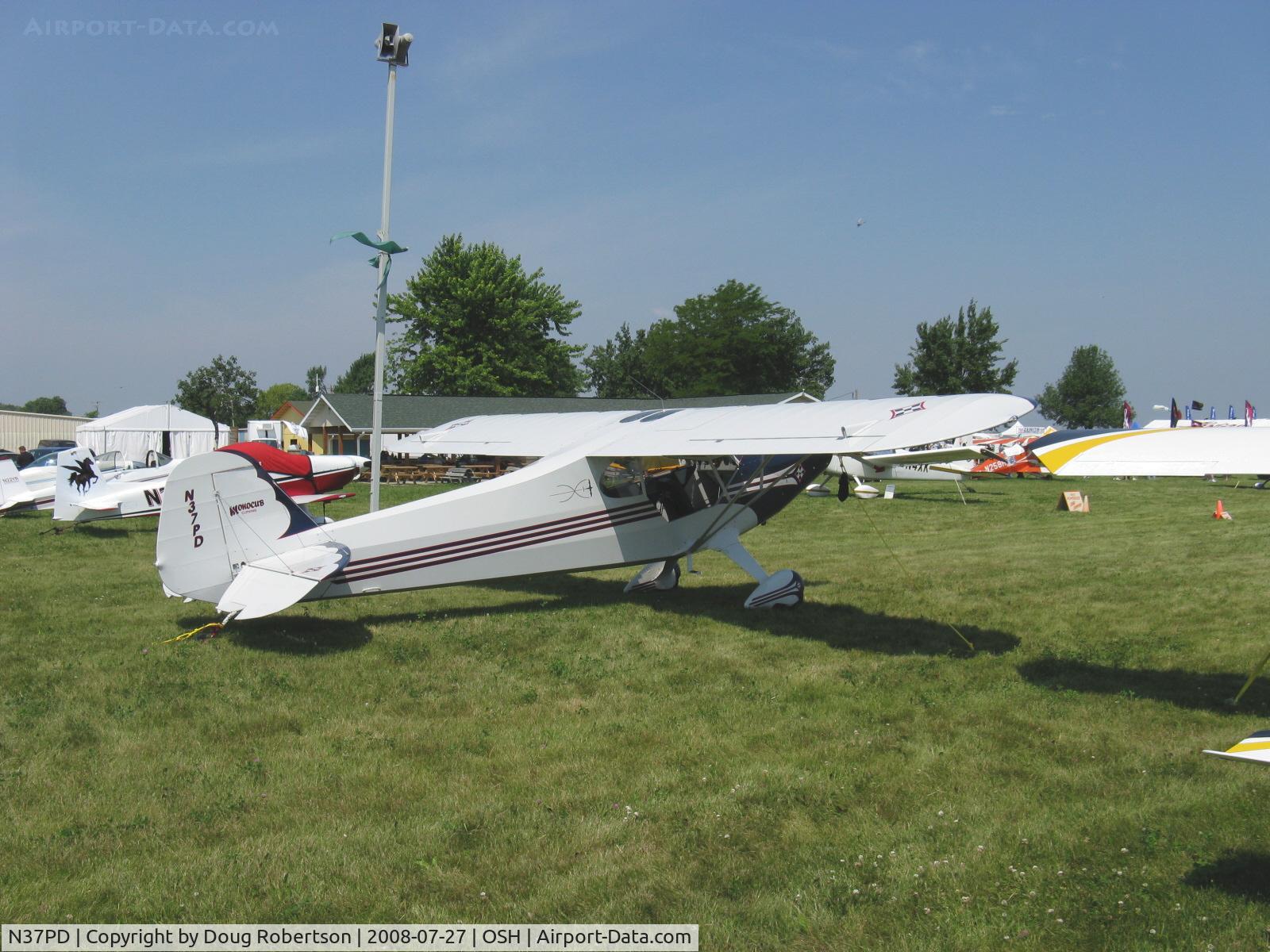 N37PD, 2001 Dannenberg Paul MONOCUB C/N 001, 2001 Dannenberg MONOCUB, Lycoming O-290 125 Hp