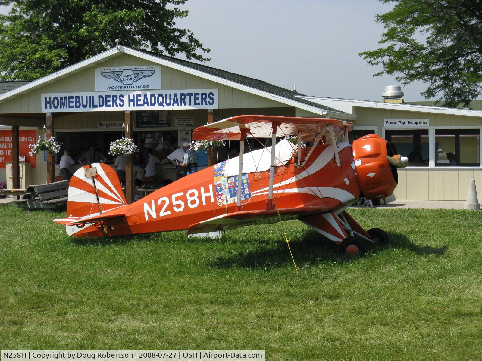 N258H, 1968 Bucker Bu-133 Jungmeister Replica C/N 1, 1968 Burgess Bucker BU133 Jungmeister replica, Warner Super Scarab 165 165 Hp radial instead of Siemens-Halske 165 Hp radial. This Jungmeister toured landing in all 50 states in 1970.