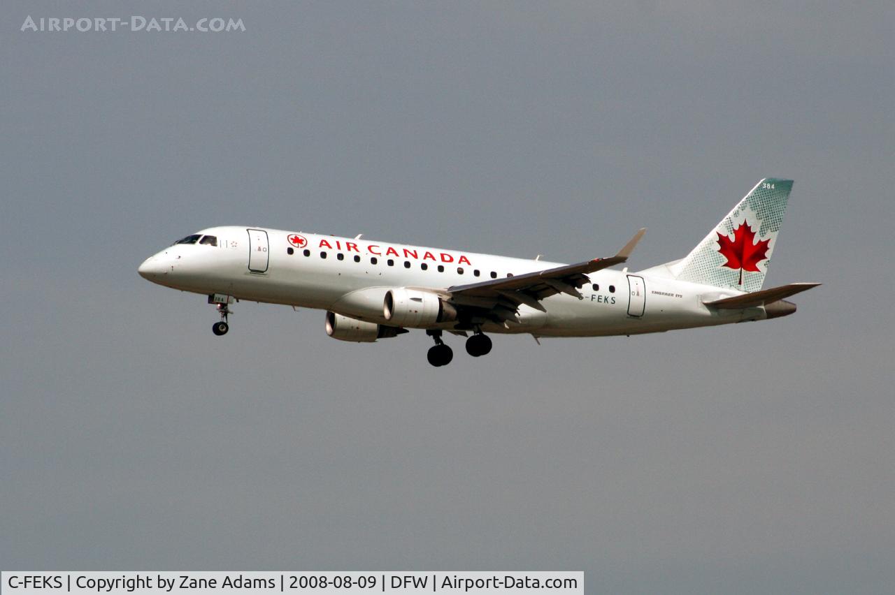 C-FEKS, 2005 Embraer 175SU (ERJ-170-200SU) C/N 17000110, Air Canada landing at DFW