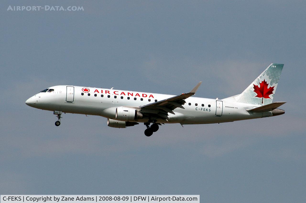C-FEKS, 2005 Embraer 175SU (ERJ-170-200SU) C/N 17000110, Air Canada landing at DFW