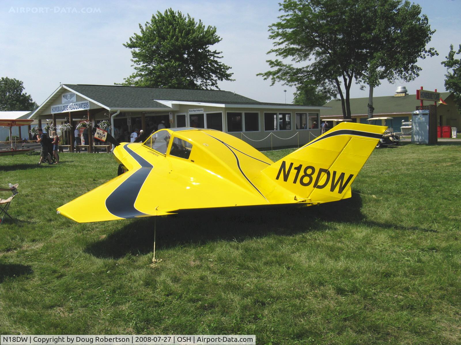 N18DW, 1972 Dyke JD-2 Delta C/N 1093, 1972 Williams DYKE DELTA JD-2, Lycoming IO-390EXP 210 Hp, design by John Dyke first flew July 1966, N18DW reputed to be one of only six still flying