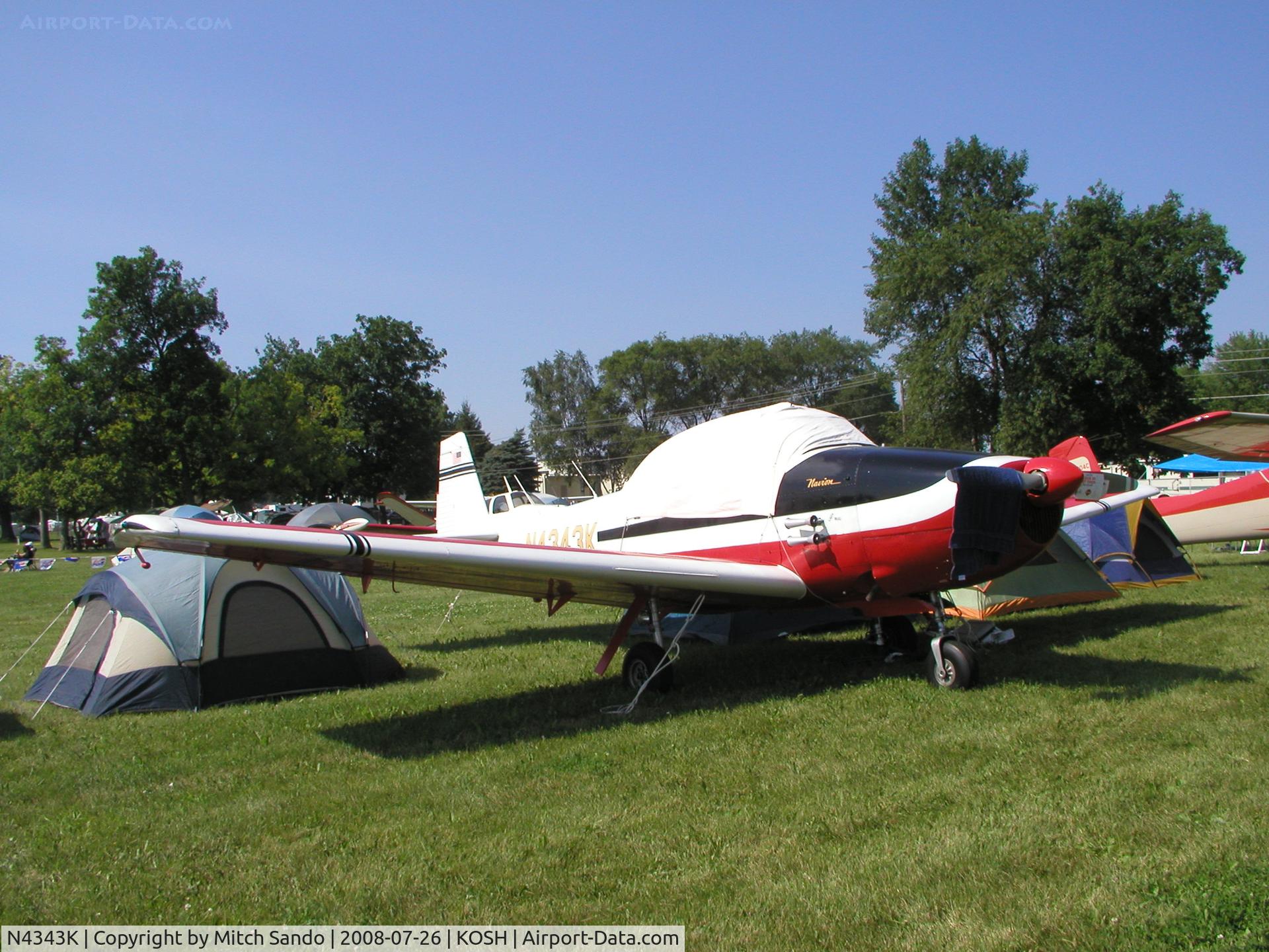 N4343K, 1948 Ryan Navion A C/N NAV-4-1343, EAA AirVenture 2008.