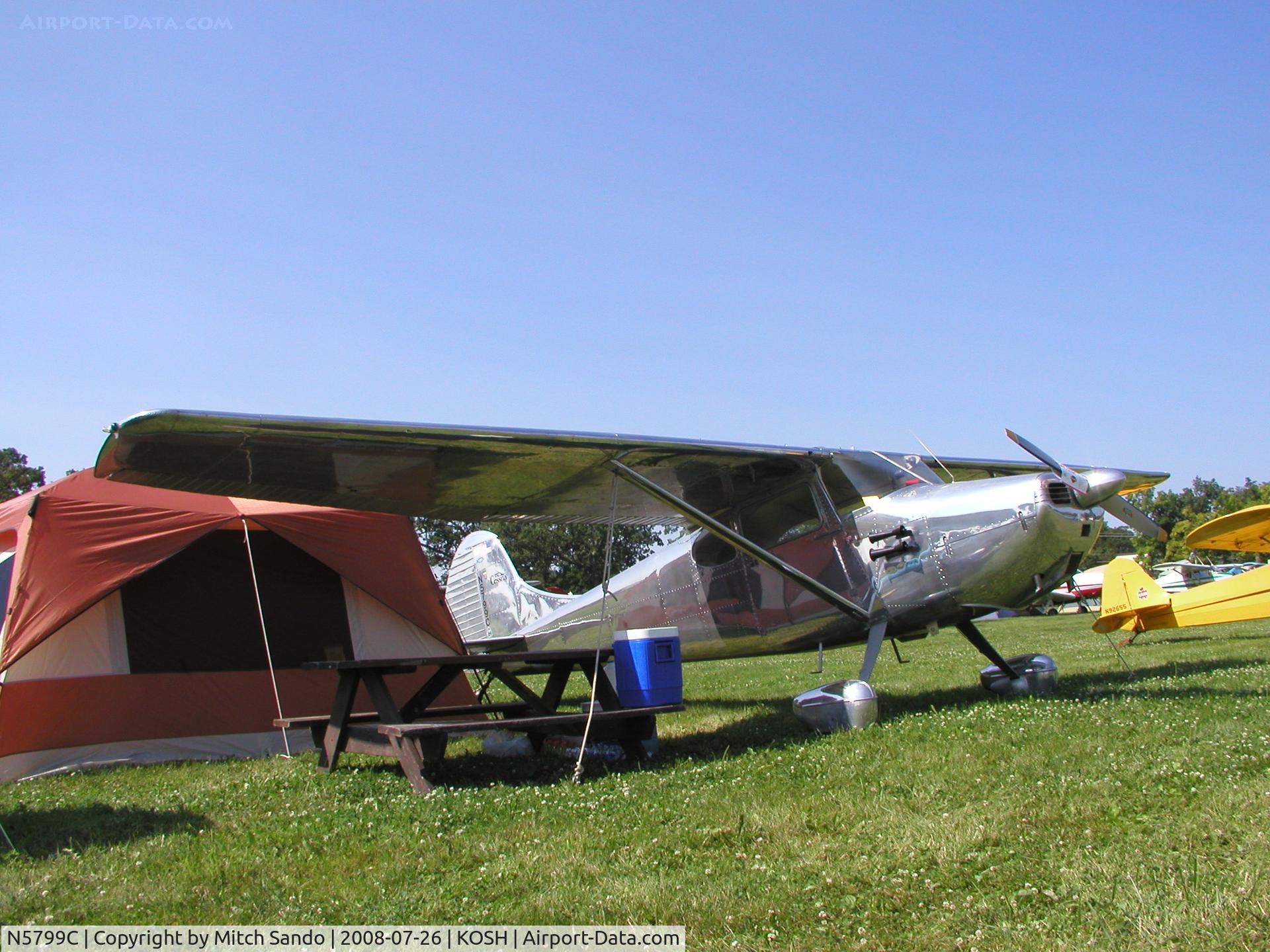 N5799C, 1950 Cessna 170A C/N 19753, EAA AirVenture 2008.