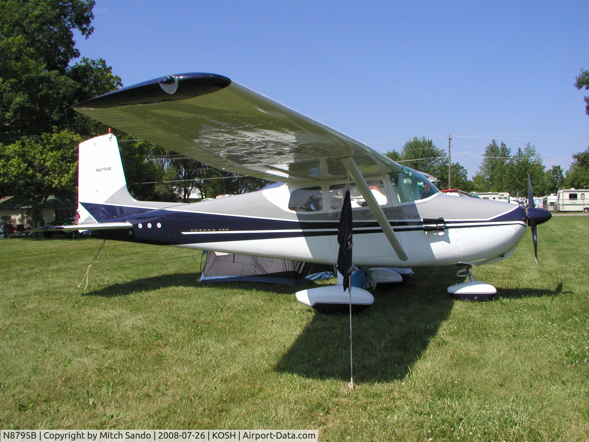 N8795B, 1957 Cessna 172 C/N 36495, EAA AirVenture 2008.