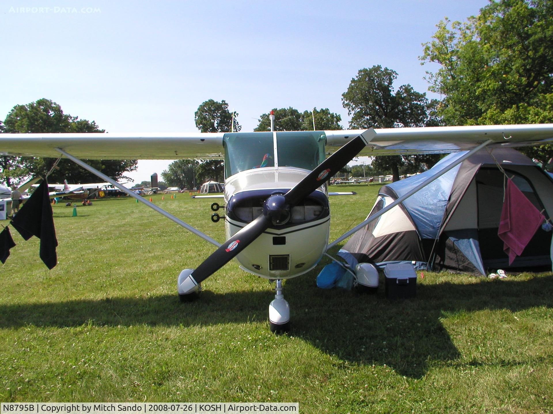 N8795B, 1957 Cessna 172 C/N 36495, EAA AirVenture 2008.