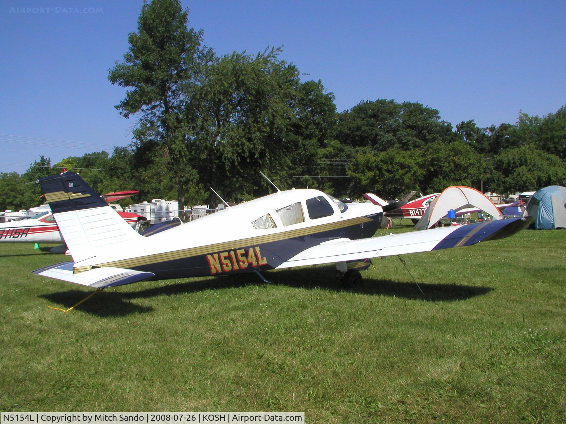 N5154L, 1967 Piper PA-28-180 C/N 28-4439, EAA AirVenture 2008.