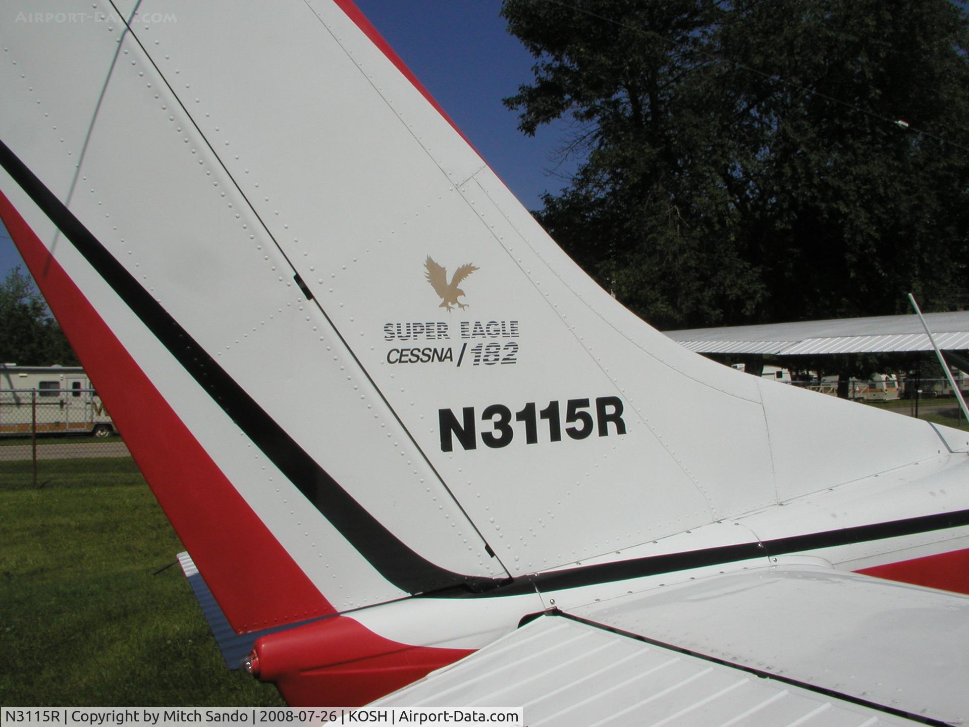N3115R, 1967 Cessna 182L Skylane C/N 18258515, EAA AirVenture 2008.