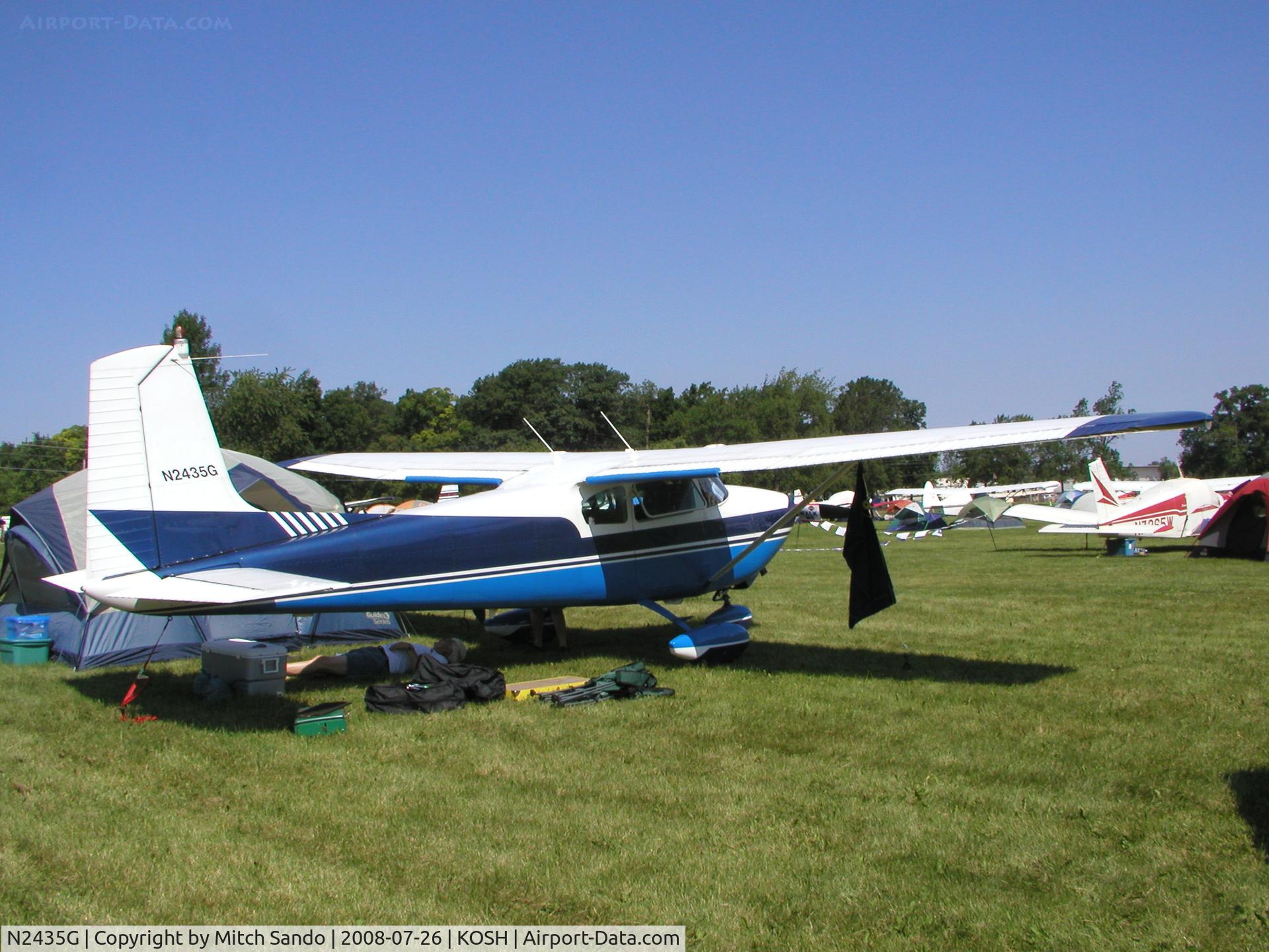 N2435G, 1959 Cessna 182B Skylane C/N 51735, EAA AirVenture 2008.