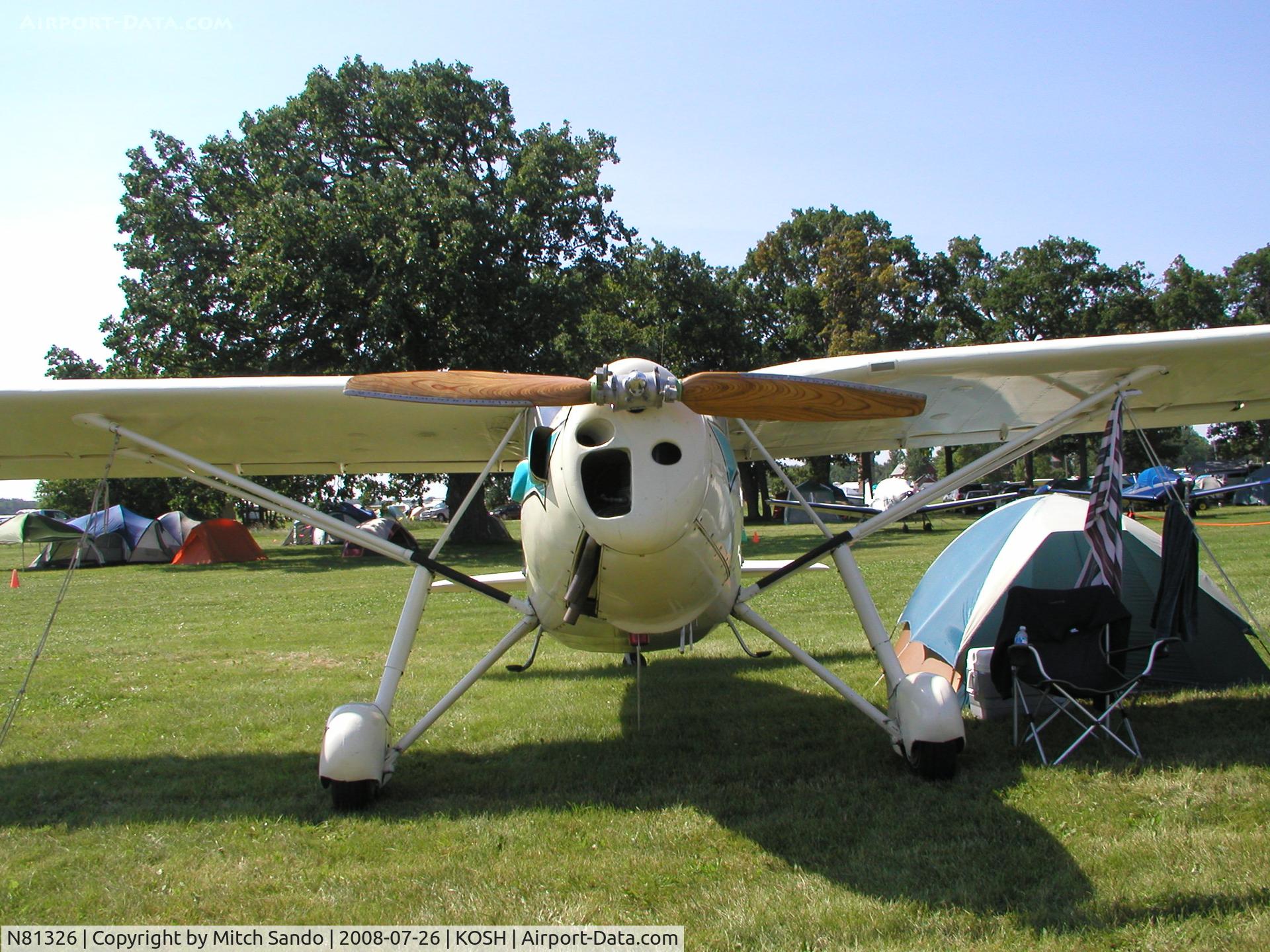 N81326, 1946 Fairchild 24R-46 C/N R46226, EAA AirVenture 2008.