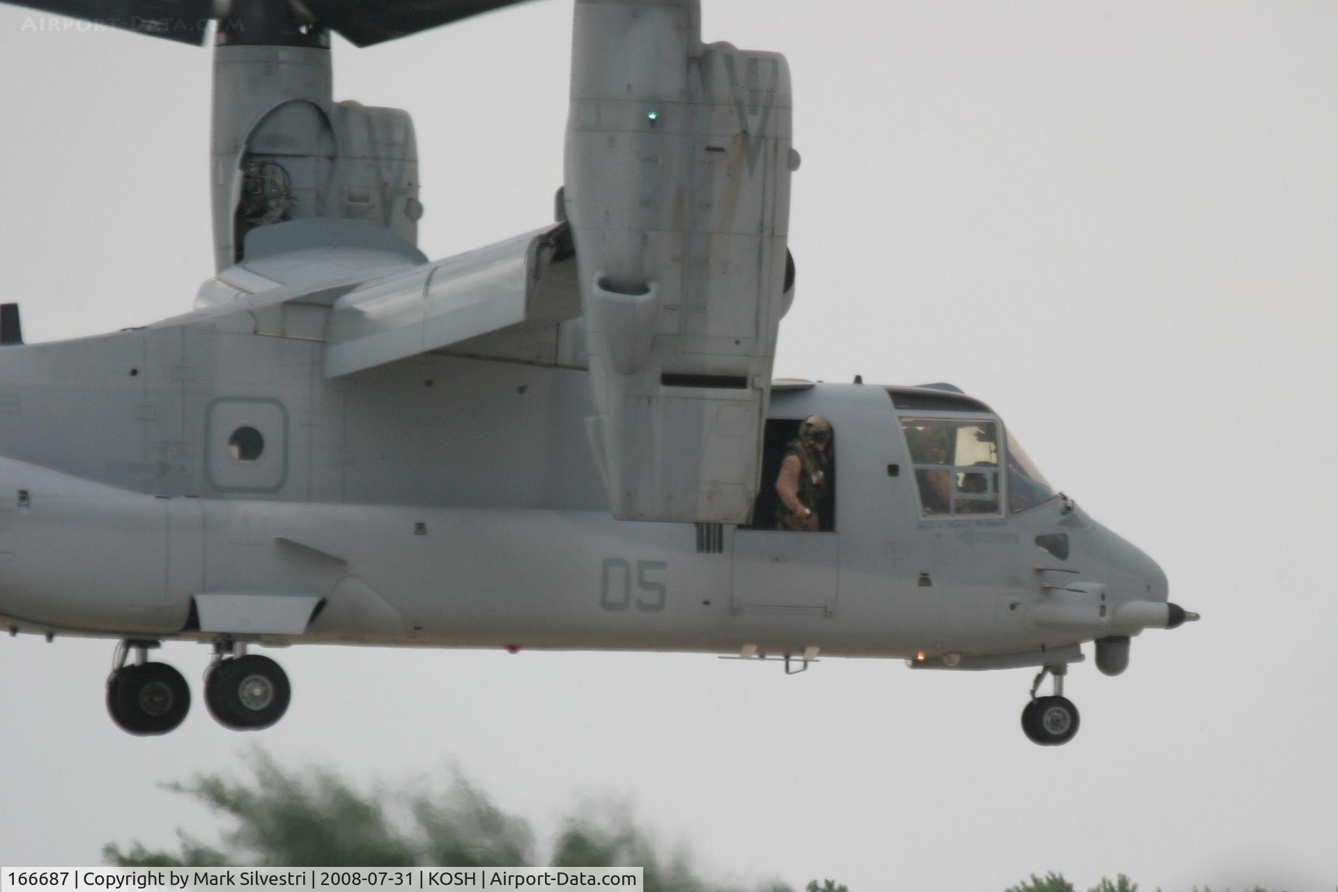 166687, Bell-Boeing MV-22B Osprey C/N D0081, Oshkosh 2008