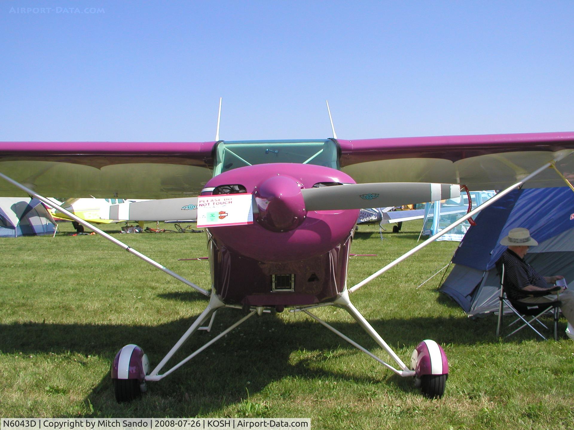 N6043D, 1956 Piper PA-22-150 C/N 22-4696, EAA AirVenture 2008.