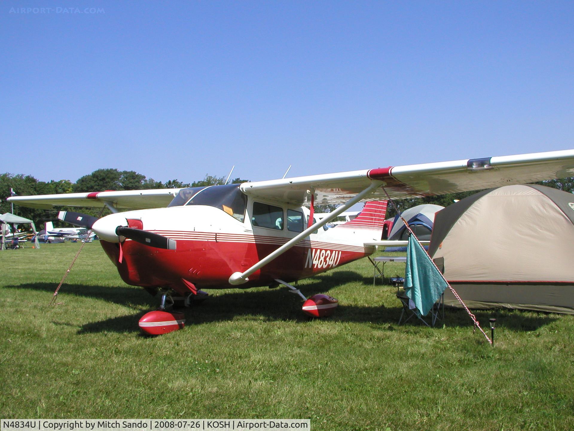 N4834U, 1963 Cessna 210-5A(205A) C/N 205-0534, EAA AirVenture 2008.