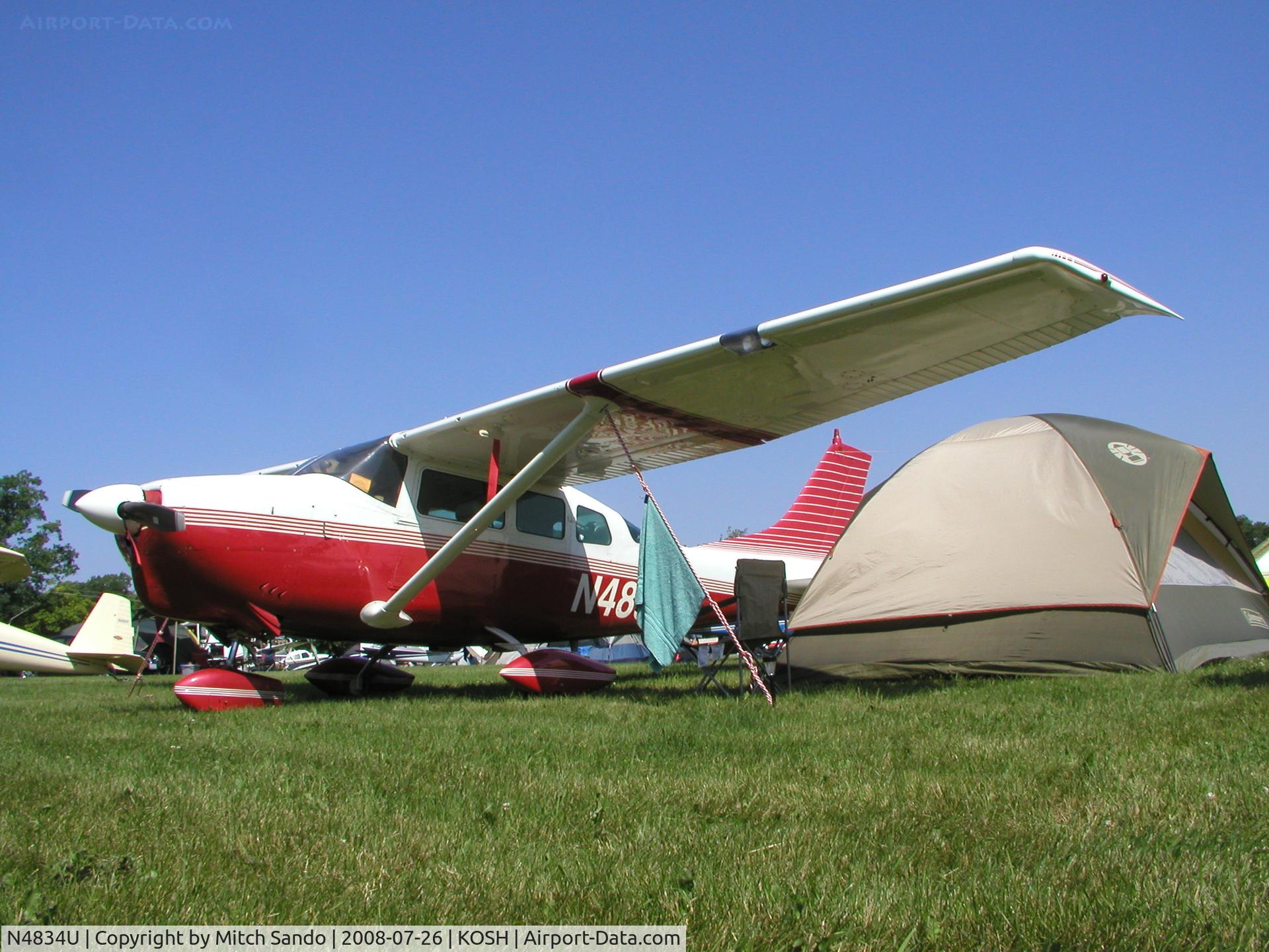 N4834U, 1963 Cessna 210-5A(205A) C/N 205-0534, EAA AirVenture 2008.