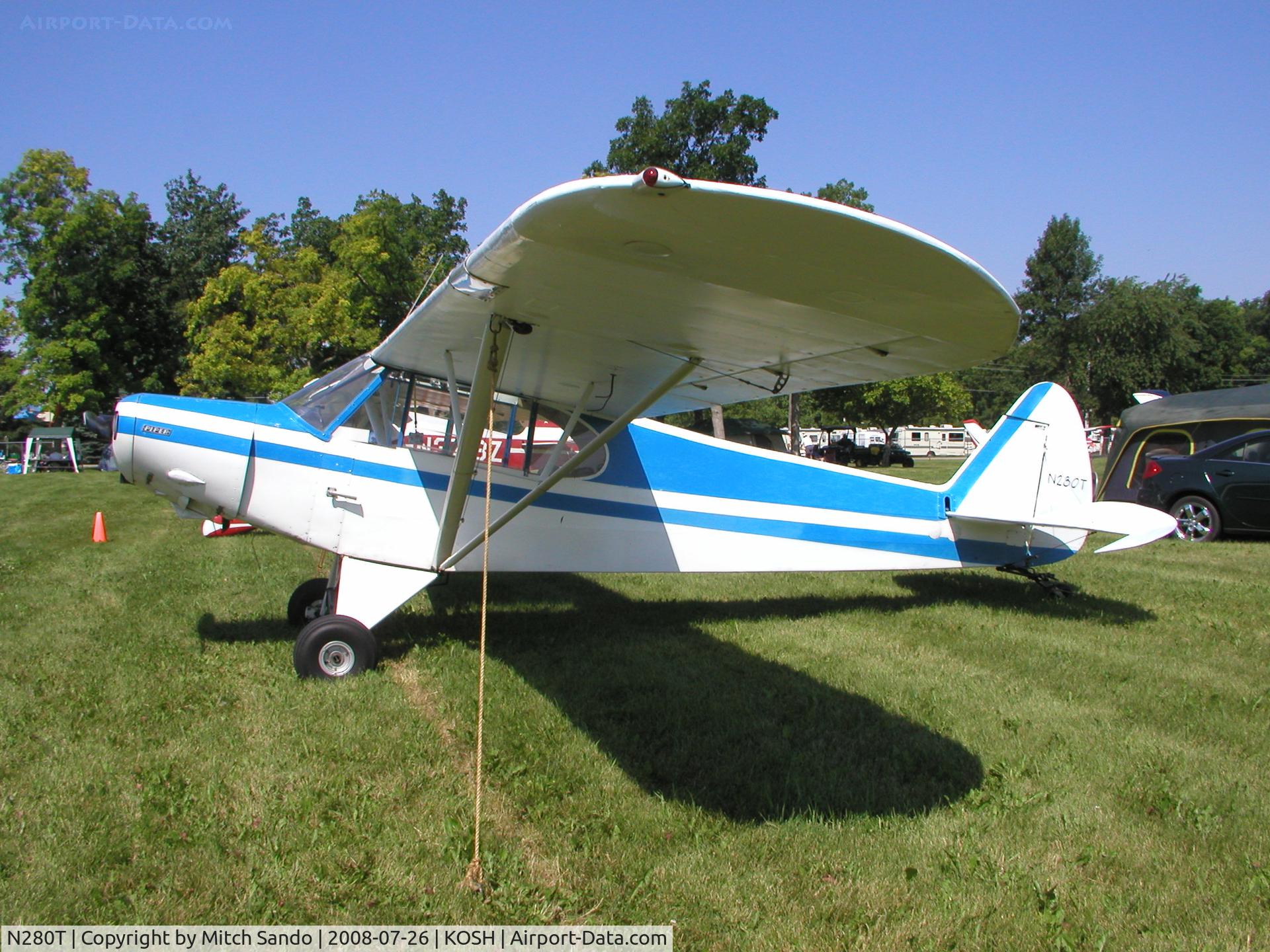 N280T, 1953 Piper PA-18 C/N 18-2394, EAA AirVenture 2008.