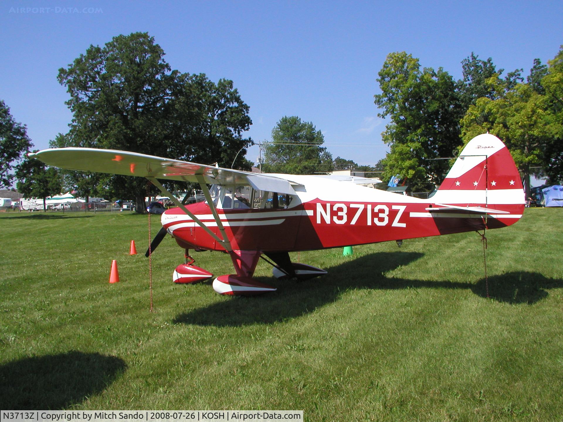 N3713Z, 1960 Piper PA-22-160 Tri Pacer C/N 22-7584, EAA AirVenture 2008.