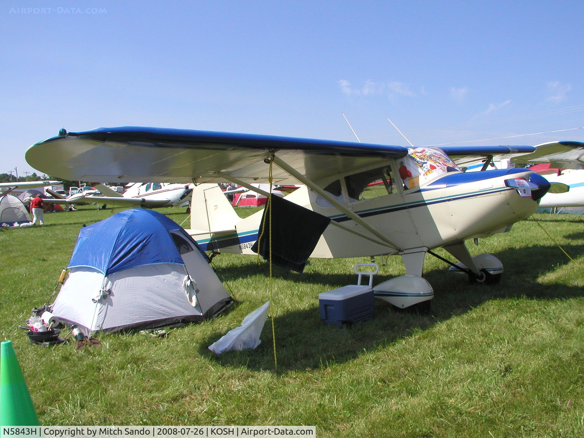 N5843H, 1949 Piper PA-16 Clipper C/N 16-461, EAA AirVenture 2008.