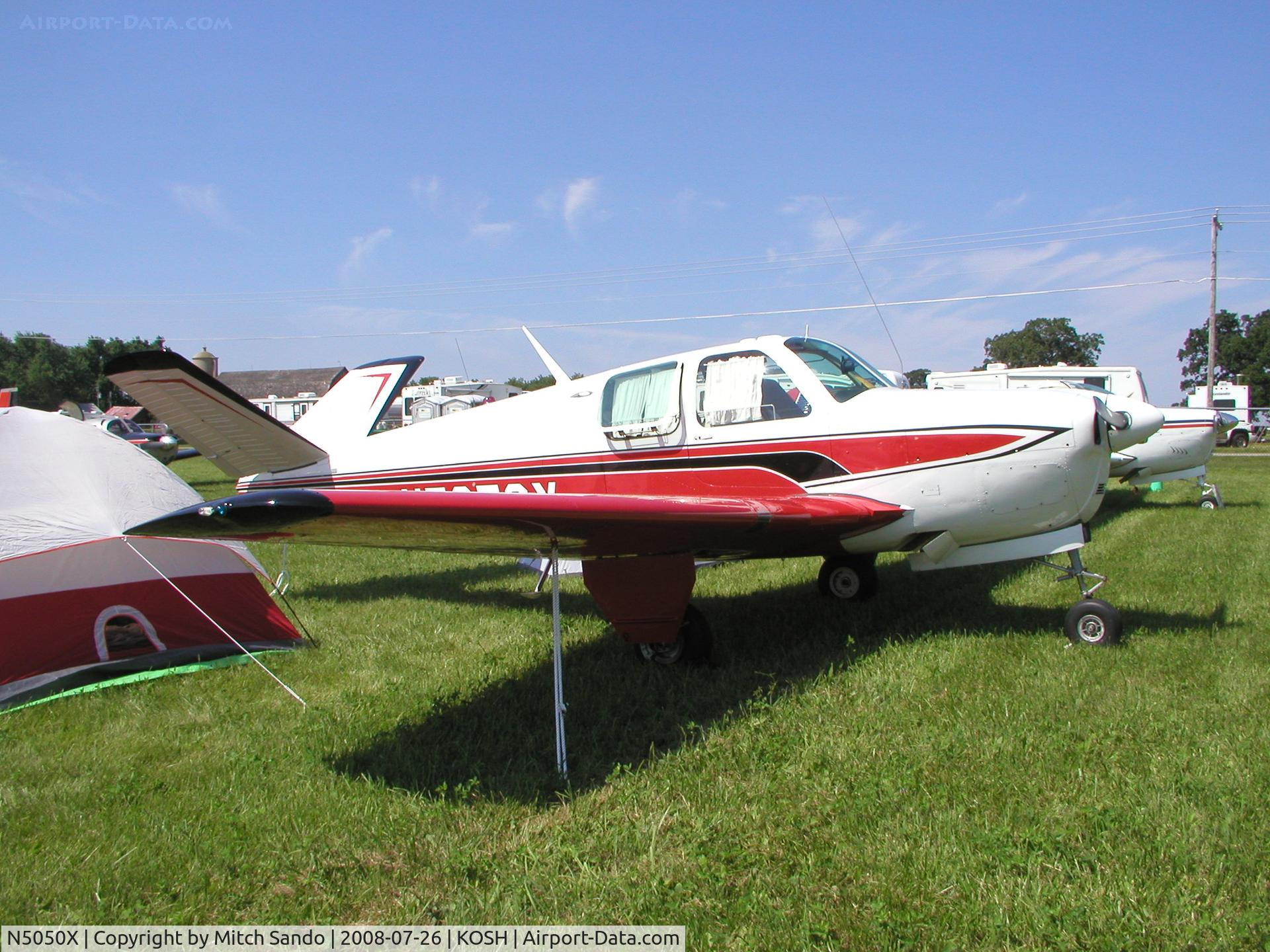 N5050X, 1952 Beech C35 Bonanza C/N D-3150, EAA AirVenture 2008.
