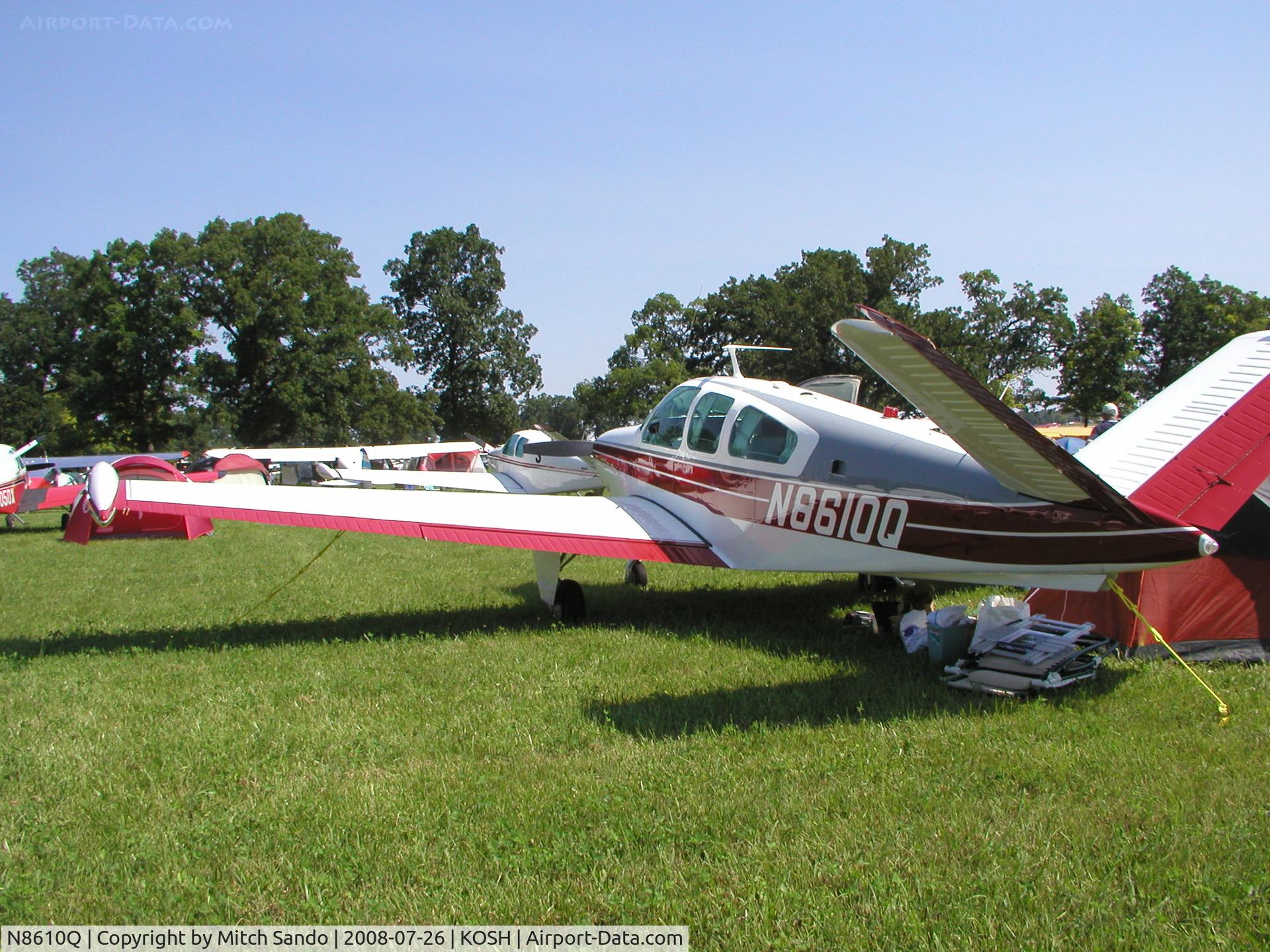 N8610Q, 1964 Beech S35 Bonanza C/N D-7623, EAA AirVenture 2008.