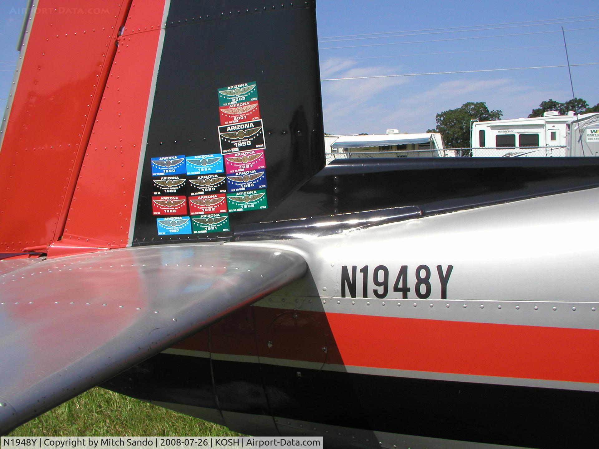 N1948Y, 1964 Mooney M20E C/N 255, EAA AirVenture 2008.