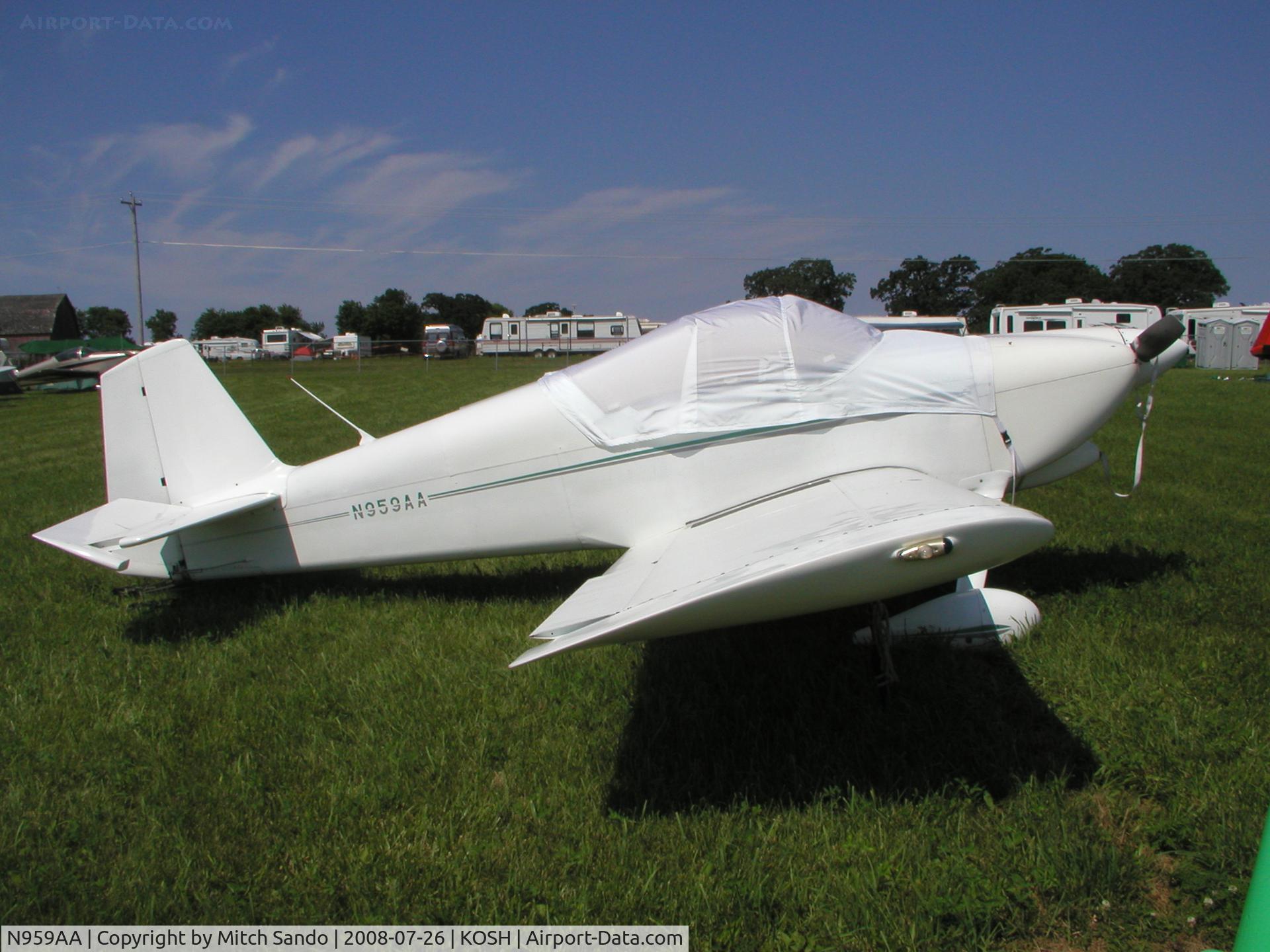 N959AA, 2001 Vans RV-6 C/N 23841, EAA AirVenture 2008.