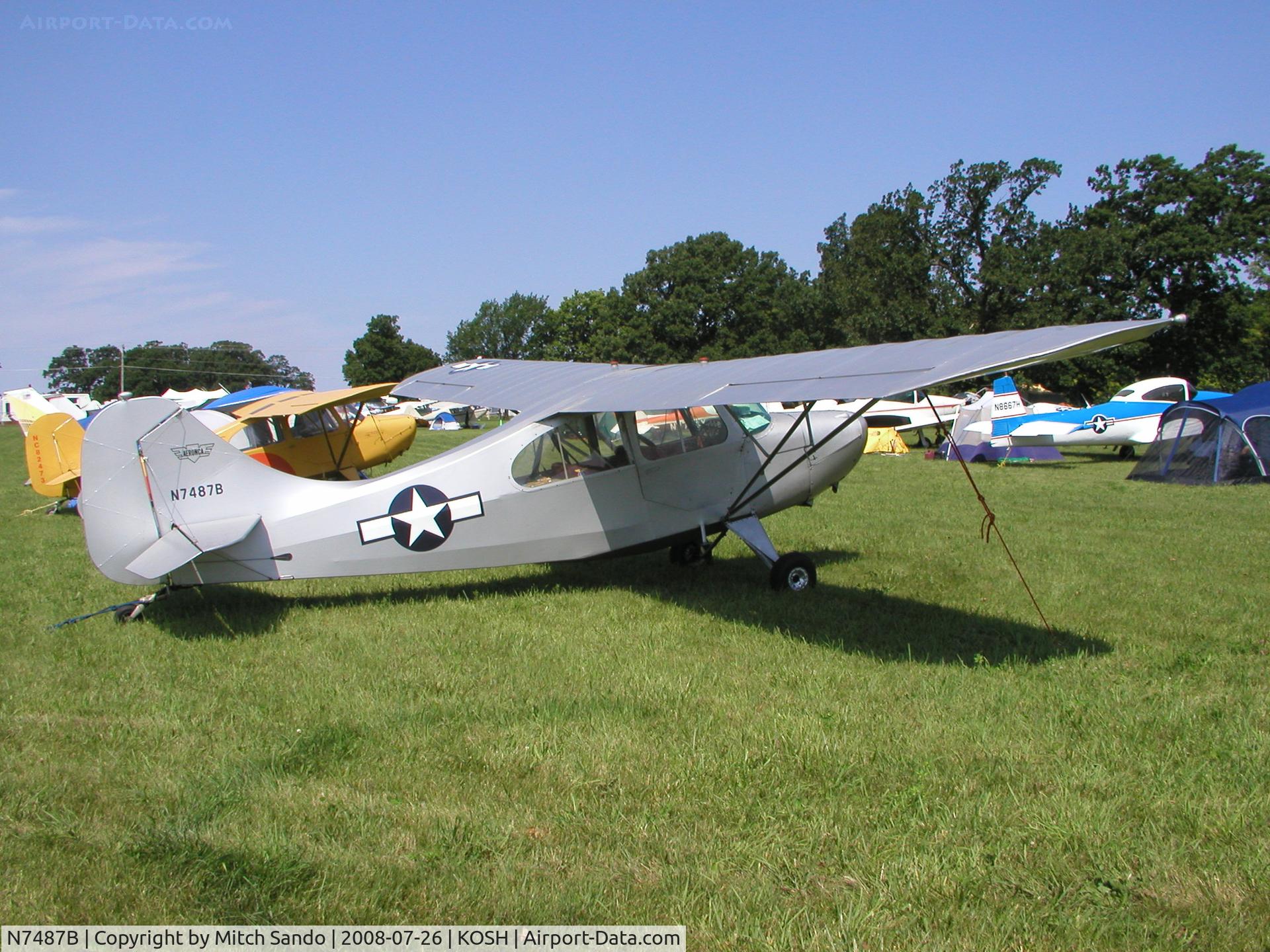 N7487B, 1956 Champion 7EC C/N 7EC-488, EAA AirVenture 2008.