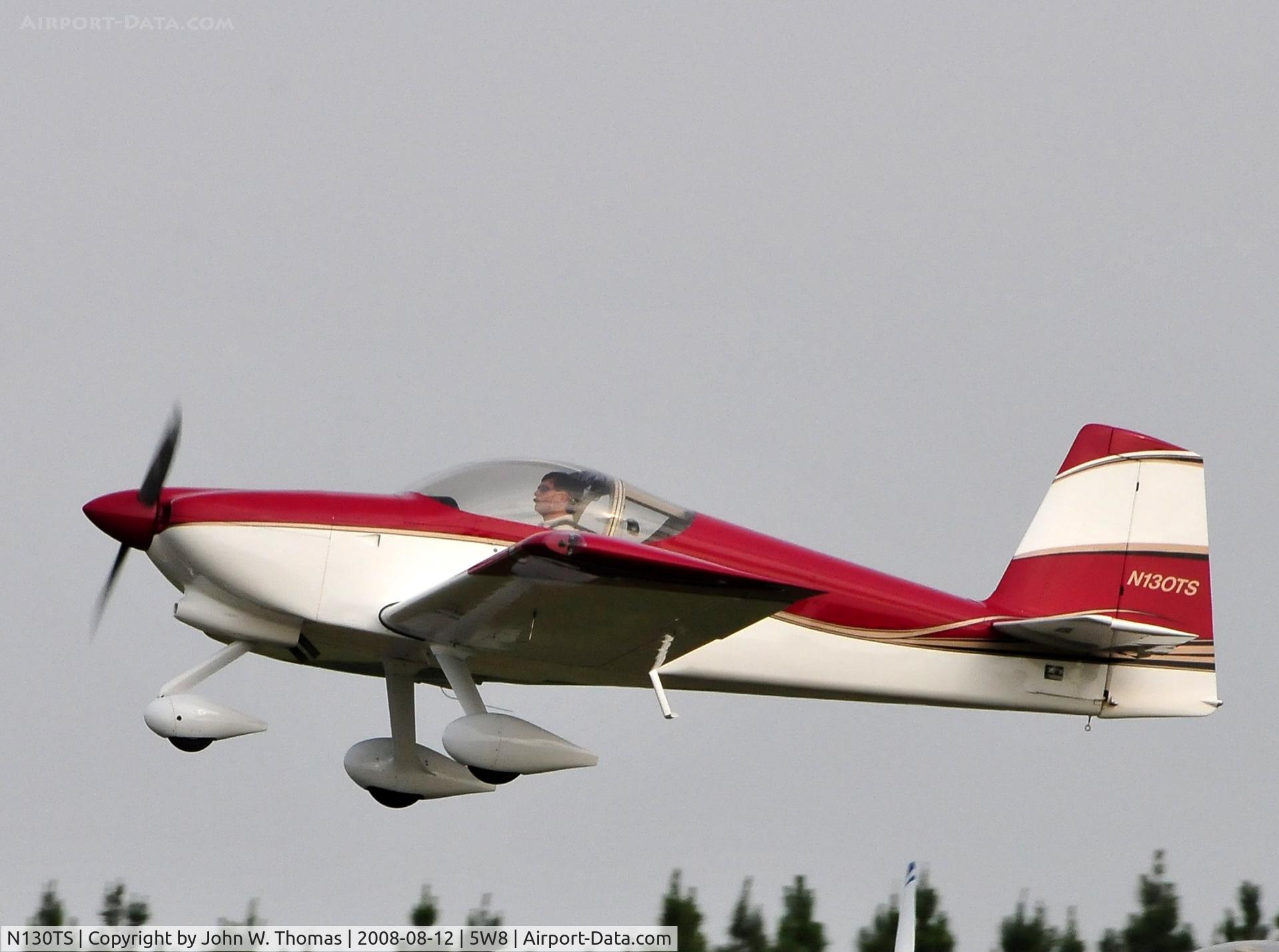 N130TS, 2006 Vans RV-7A C/N 71385, Departing runway 4