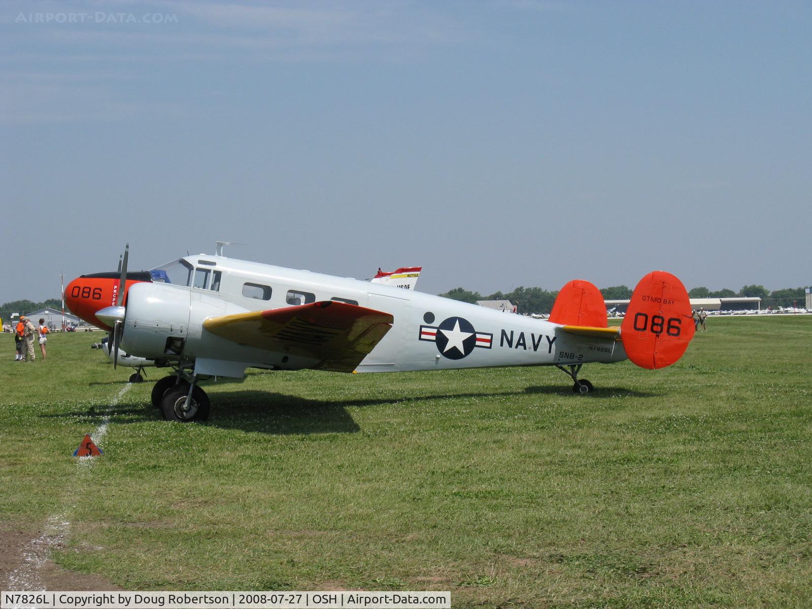 N7826L, 1951 Beech TC-45G C/N AF-86, 1951 Beech TC-45G as USN SNB-2, two P&W R-985 450 Hp each, Restricted class