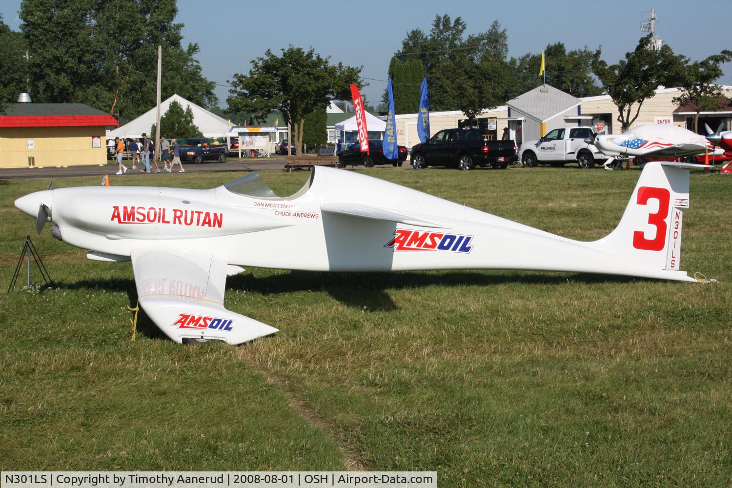 N301LS, 1981 Rutan 68 Amsoil Racer C/N 1, EAA AirVenture 2008, this Quickee has been de-registered