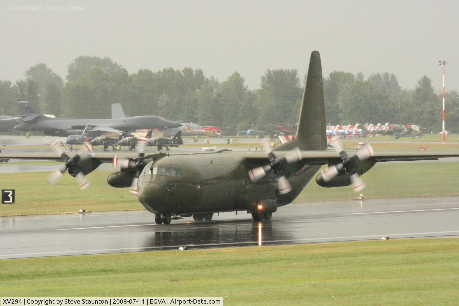 XV294, 1966 Lockheed C-130K Hercules C.3 C/N 382-4259, Taken at the Royal International Air Tattoo 2008 during arrivals and departures (show days cancelled due to bad weather)