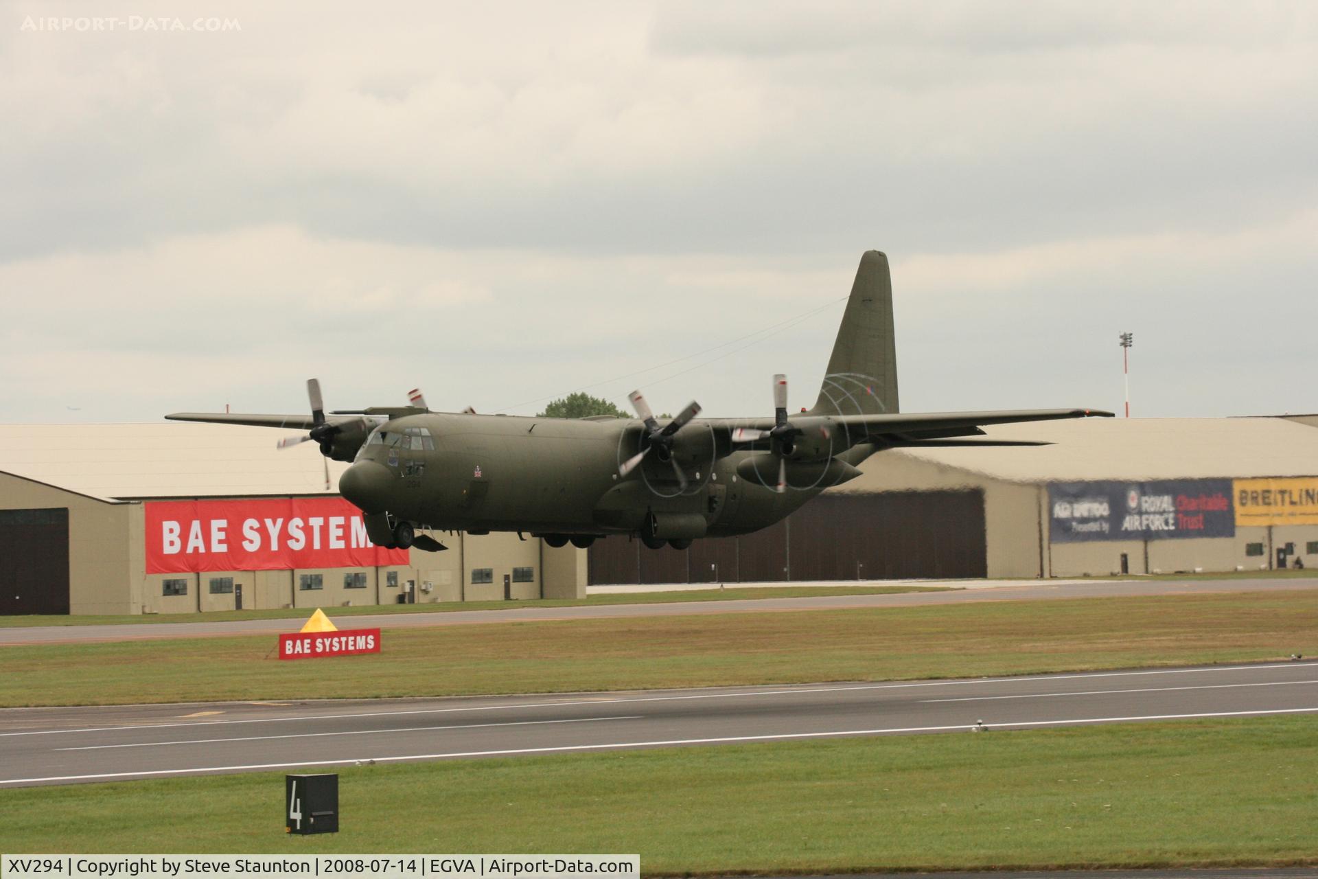 XV294, 1966 Lockheed C-130K Hercules C.3 C/N 382-4259, Taken at the Royal International Air Tattoo 2008 during arrivals and departures (show days cancelled due to bad weather)