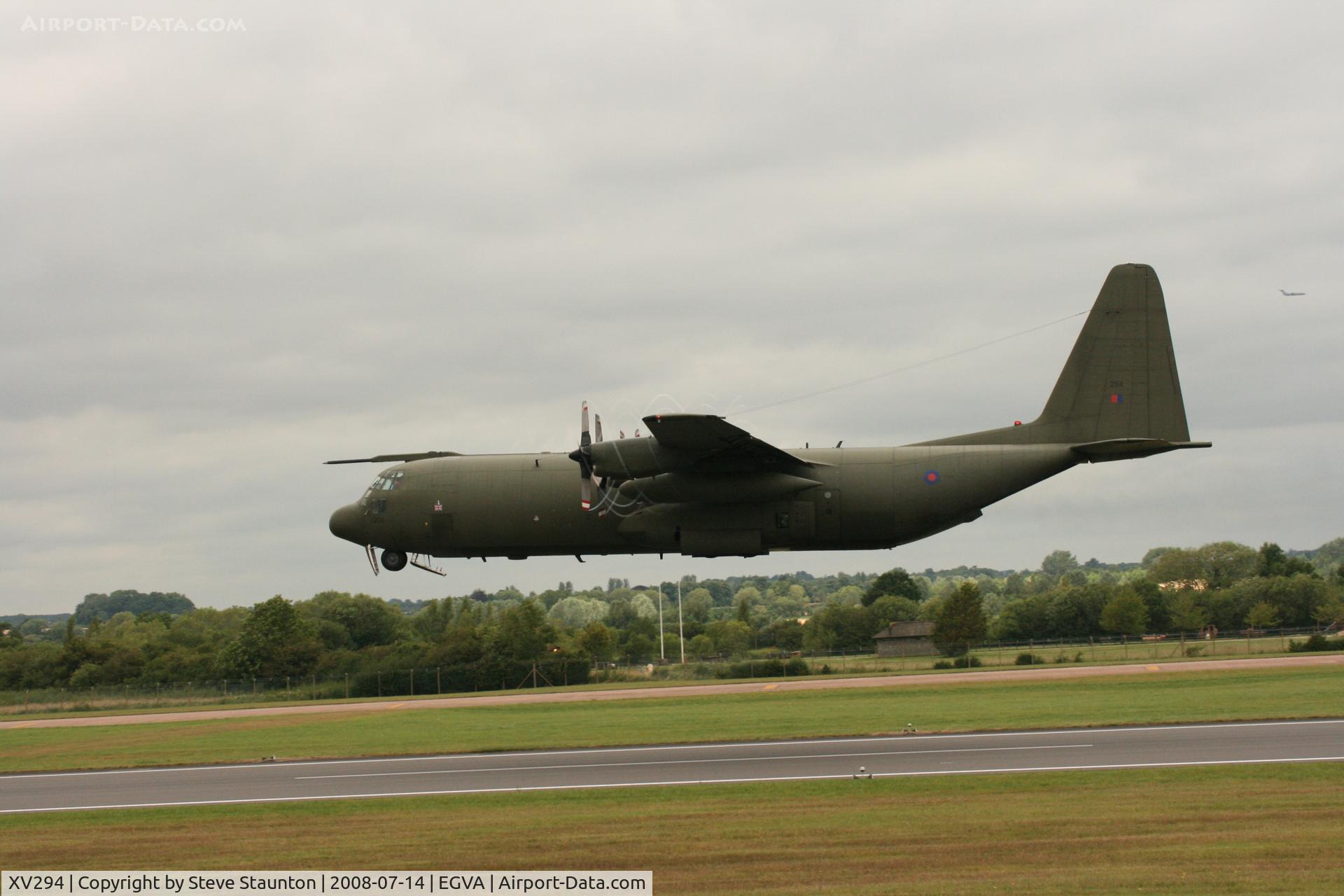 XV294, 1966 Lockheed C-130K Hercules C.3 C/N 382-4259, Taken at the Royal International Air Tattoo 2008 during arrivals and departures (show days cancelled due to bad weather)