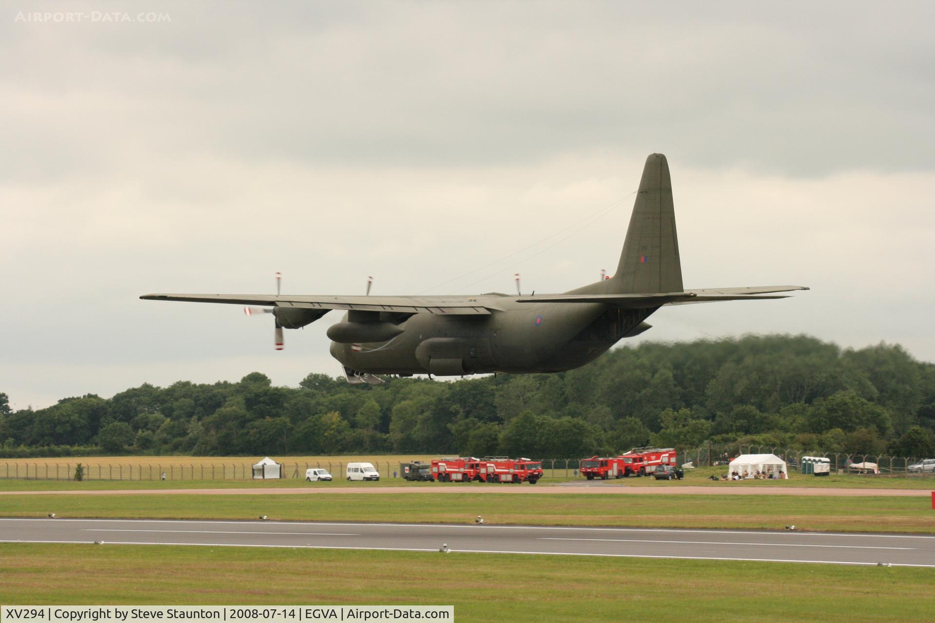 XV294, 1966 Lockheed C-130K Hercules C.3 C/N 382-4259, Taken at the Royal International Air Tattoo 2008 during arrivals and departures (show days cancelled due to bad weather)