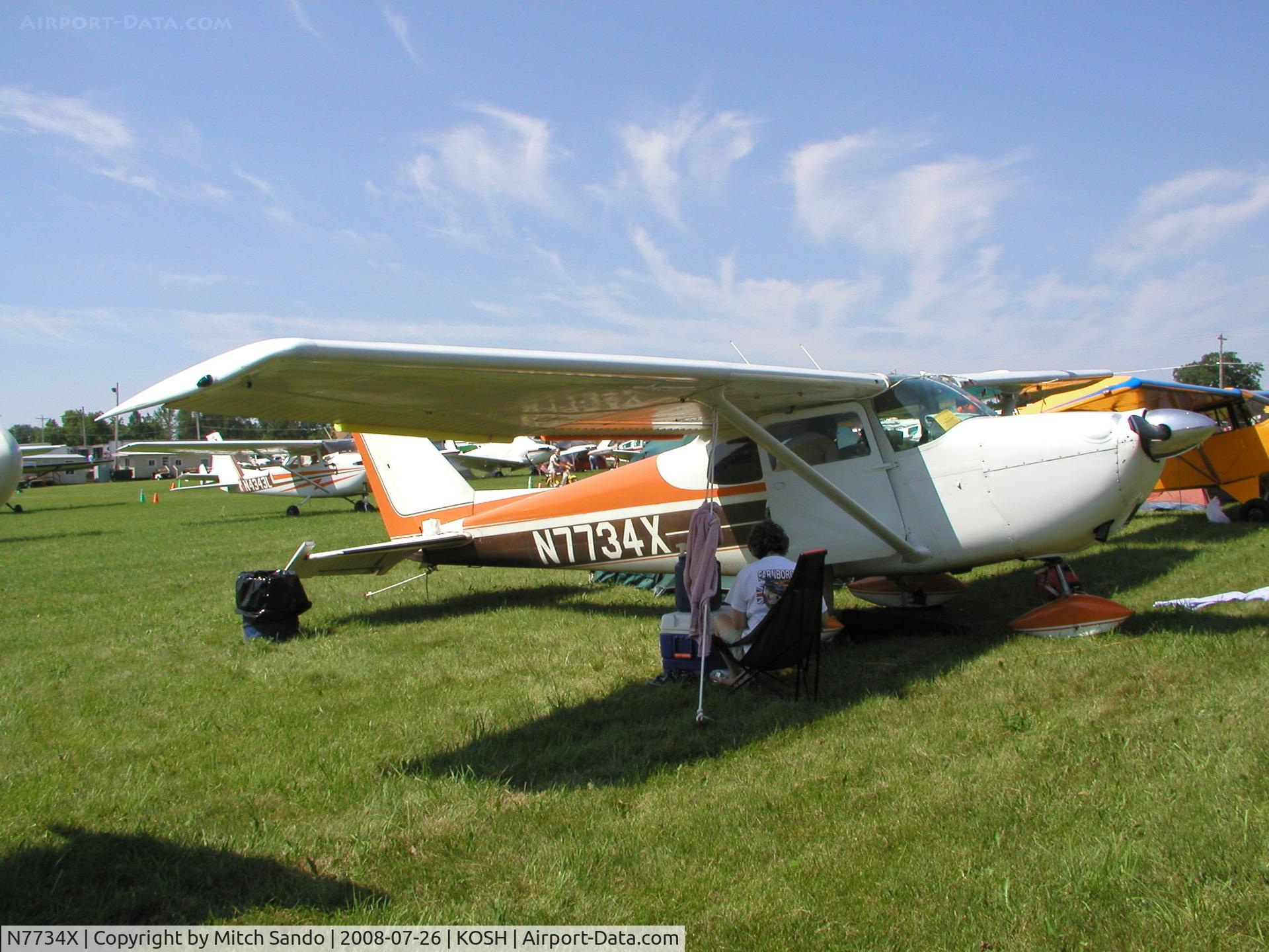 N7734X, 1961 Cessna 172B C/N 17248234, EAA AirVenture 2008.
