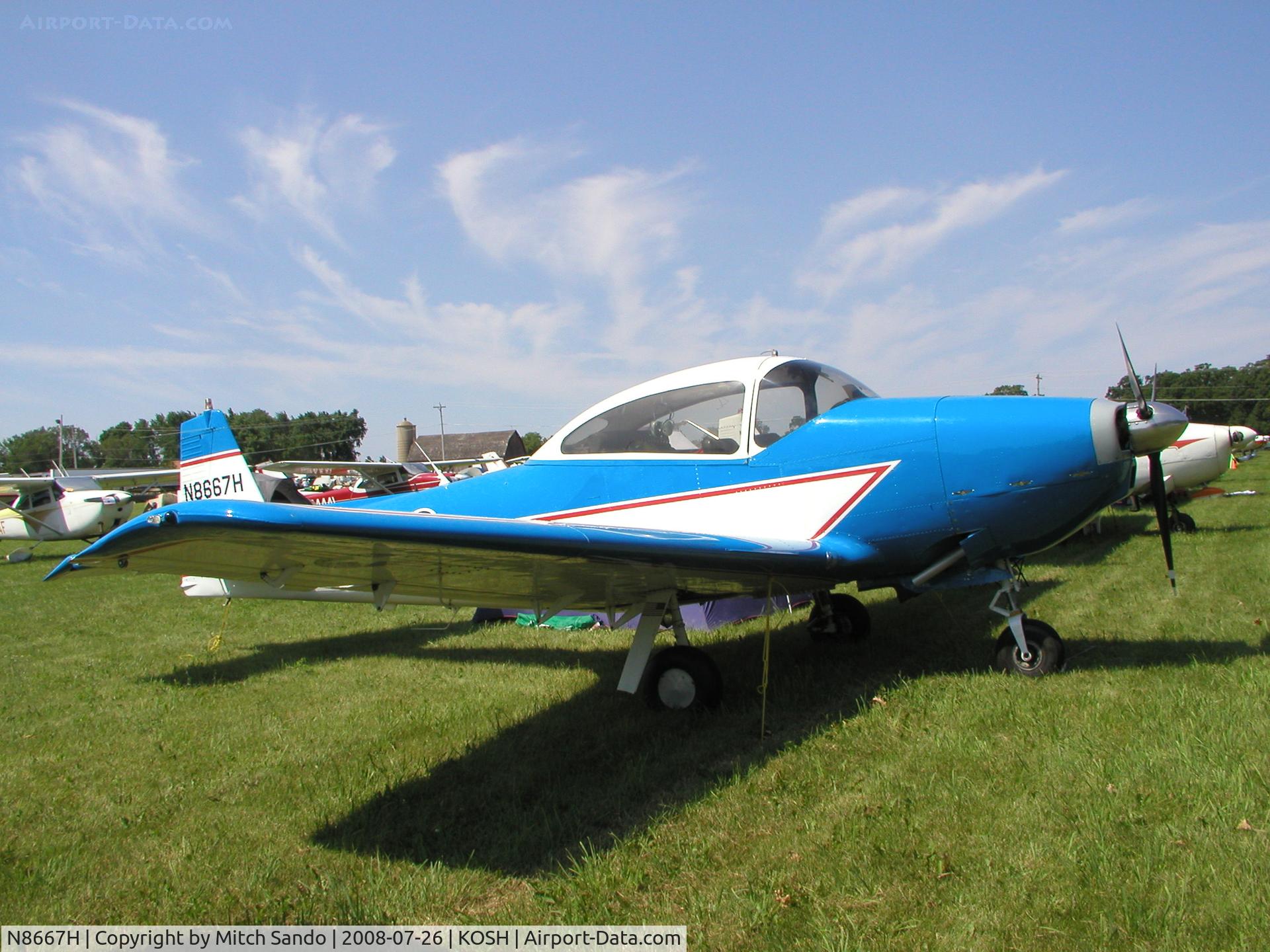N8667H, 1947 North American Navion C/N NAV-4-667, EAA AirVenture 2008.